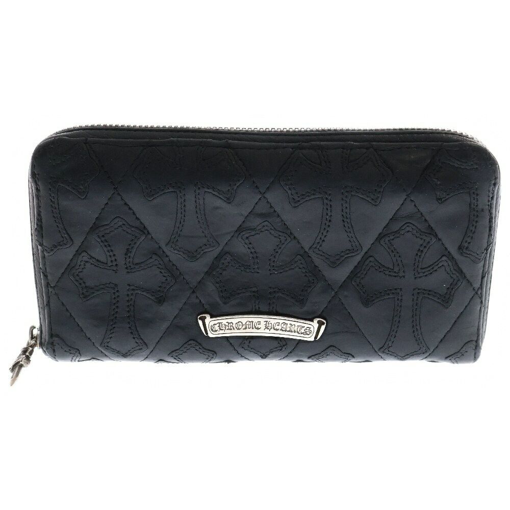 Chrome Hearts Chrome Hearts Joey Scroll Logo Zip Wallet