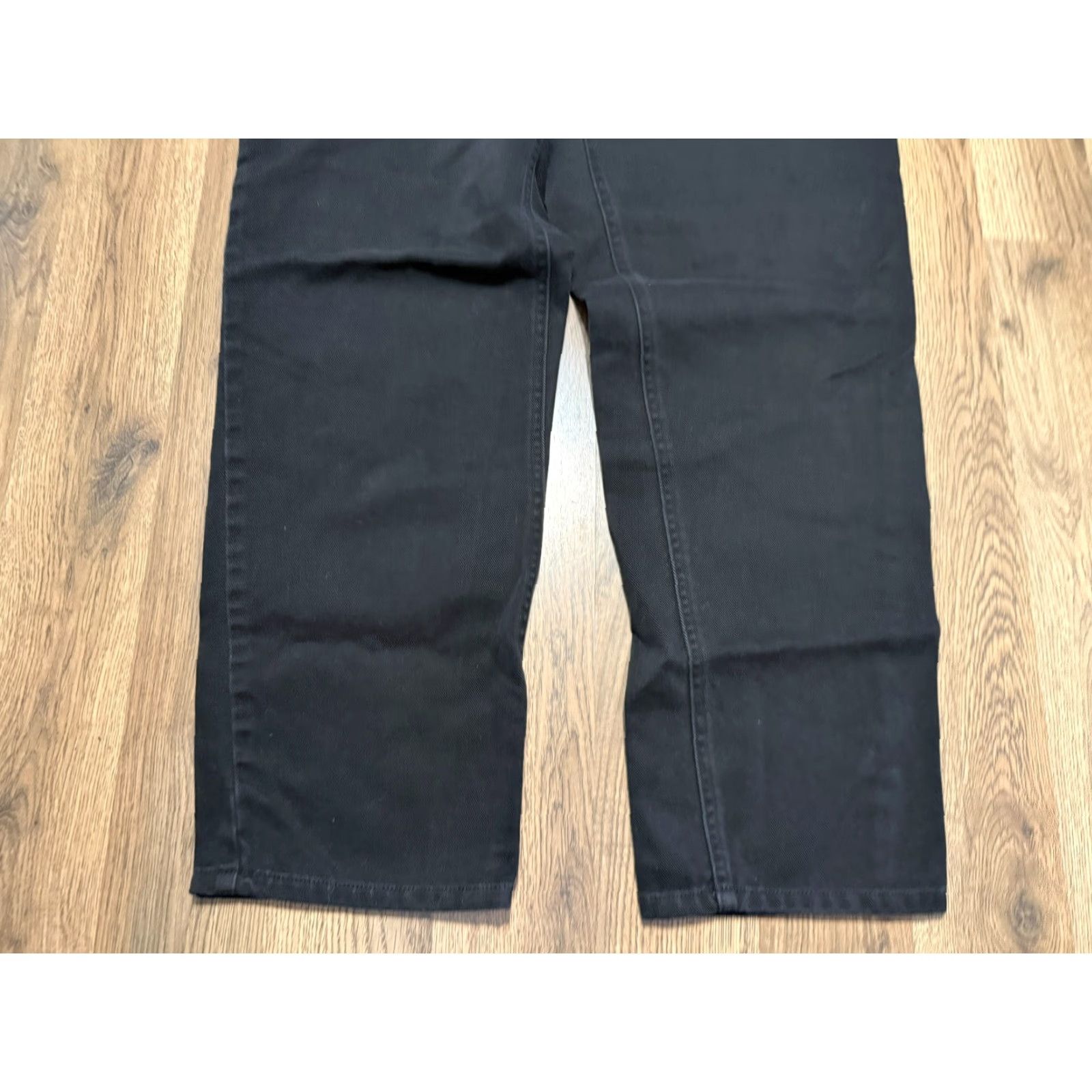 Ralph Lauren Lauren Ralph Lauren Jeans Womens 16W Black Straight Leg Mid Rise Denim Pocket 5-Pocket Design Size 38" / US 16 / IT 52 - 2 Thumbnail