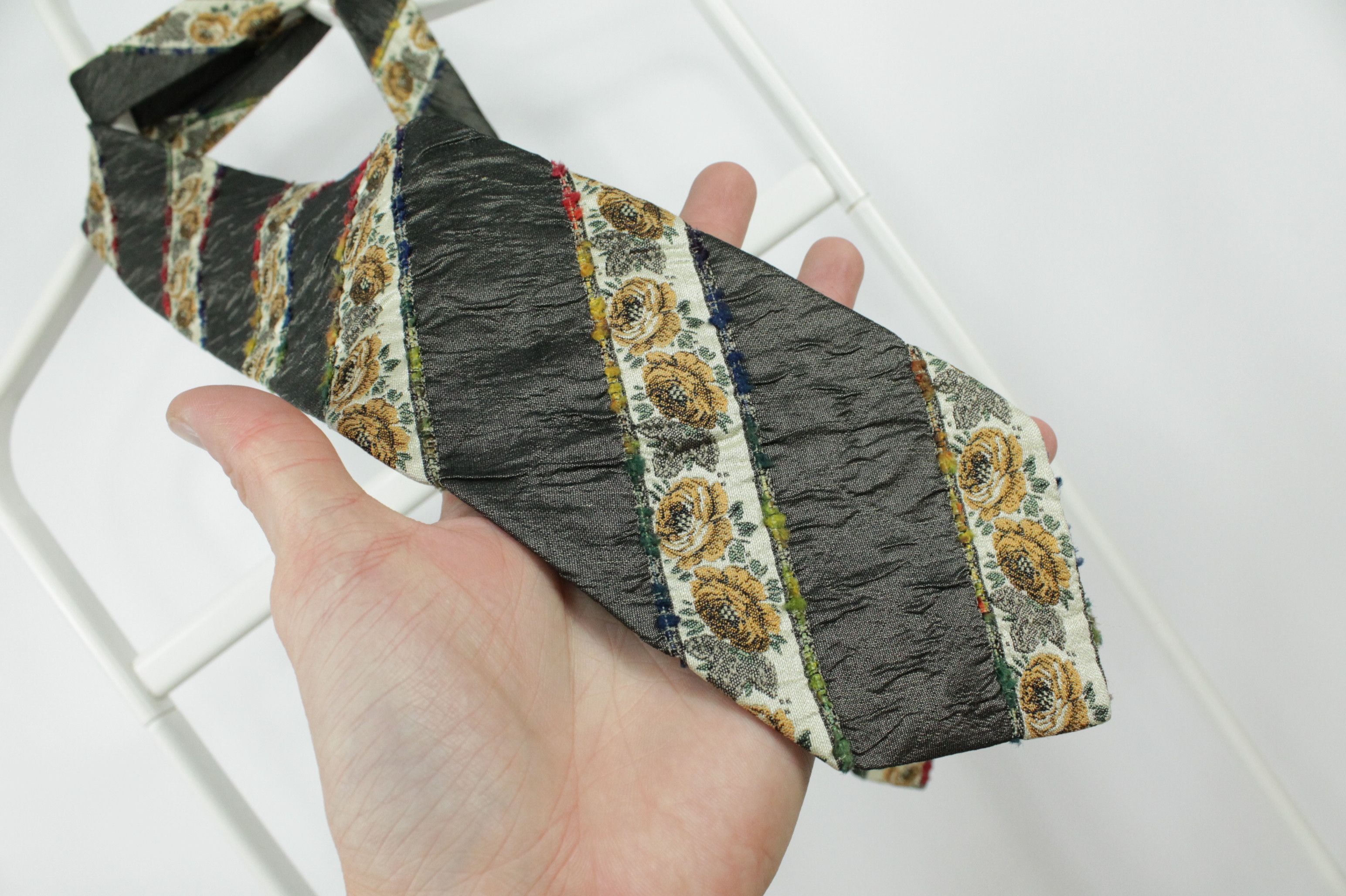 Kenzo Vintage Kenzo Homme Flower Print Silk Tie Size ONE SIZE - 3 Thumbnail