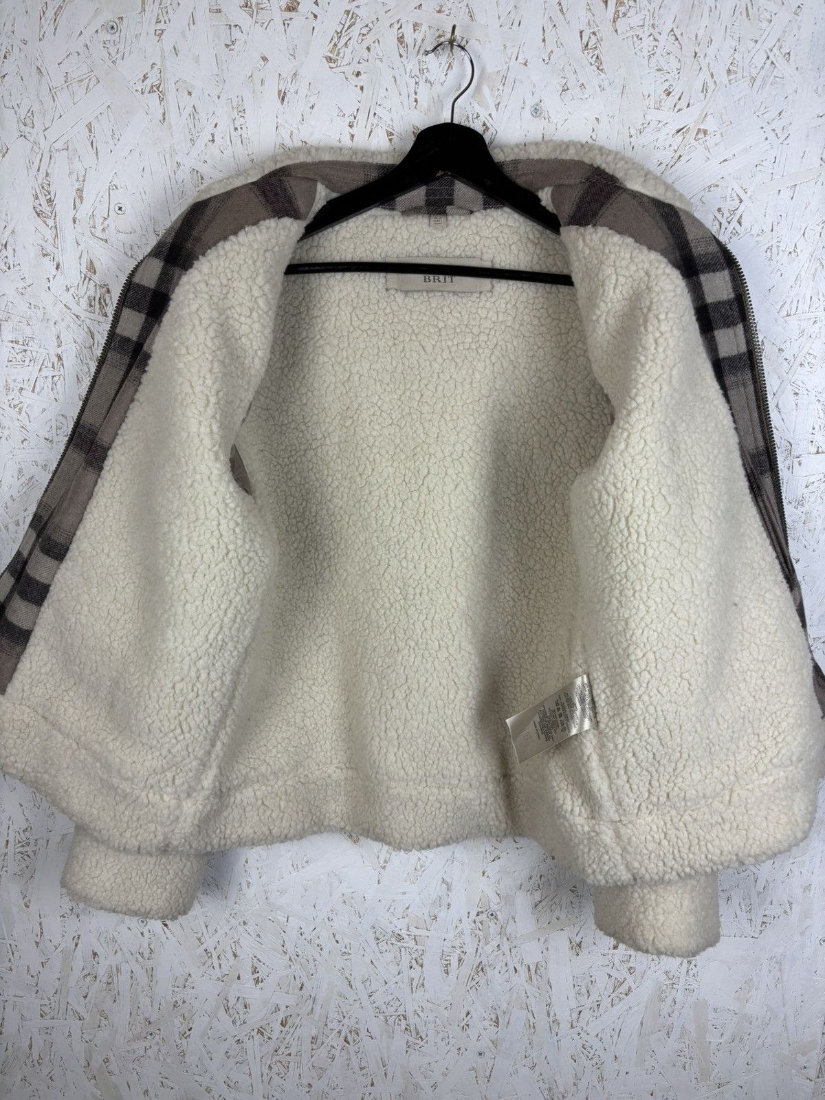 Burberry Burberry Wool Nova Check Shearling Jacket UK 14 USA 12 IT 46 Size L / US 10 / IT 46 - 9 Thumbnail