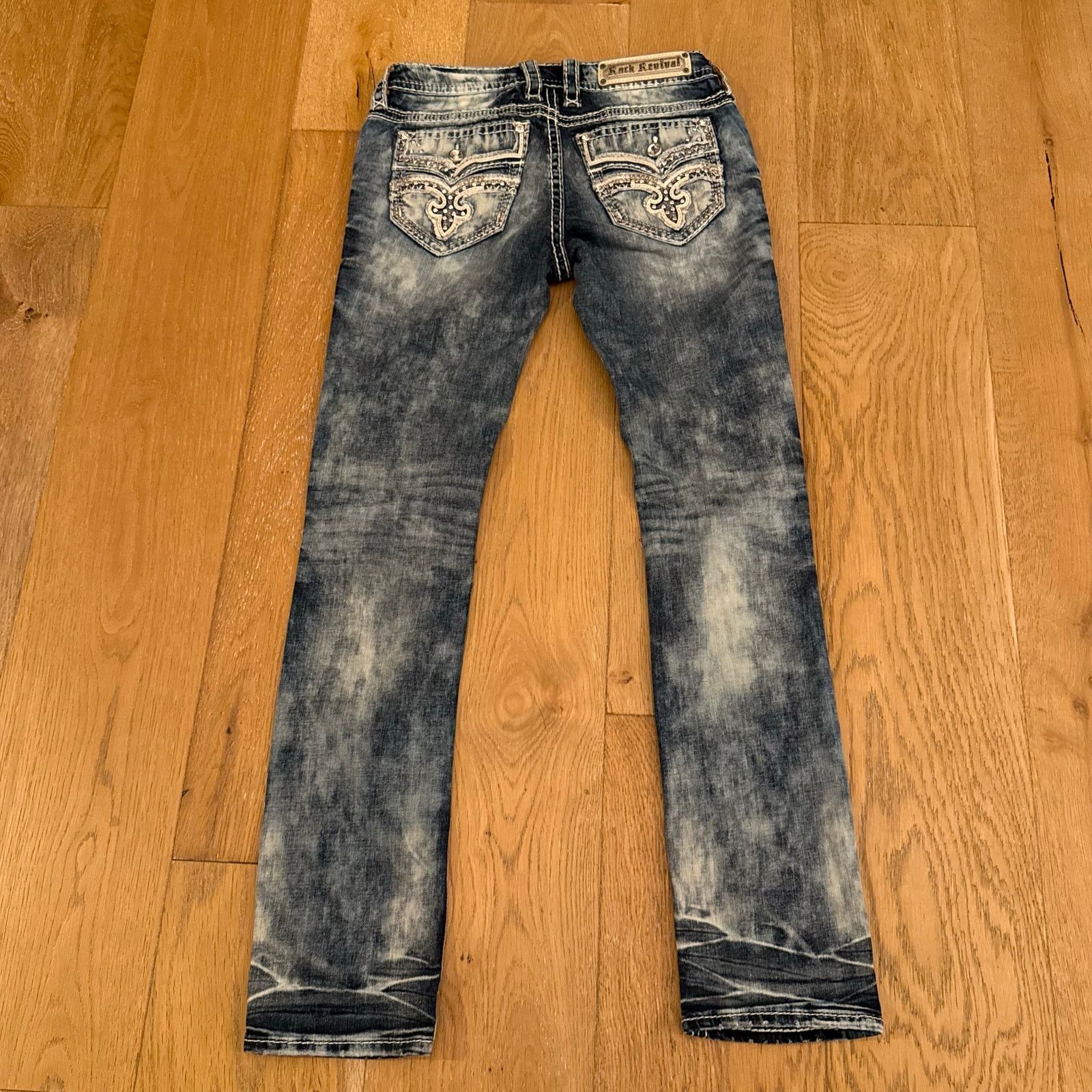 Rock Revival Rock Revival Y2K Bling “Raven” Straight Leg Jeans Size 28 Size US 28 / EU 44 - 3 Thumbnail