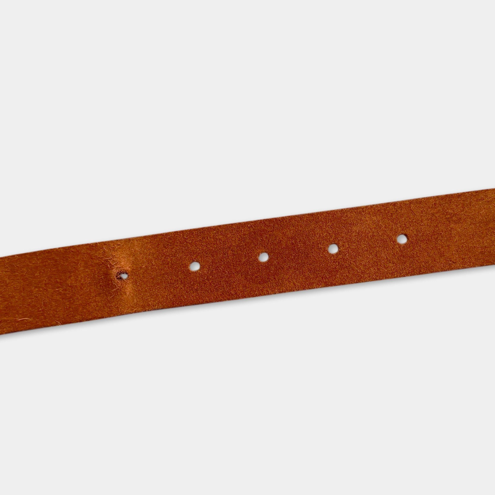 Armani Armani Jeans Brown Suede Studded Belt Size ONE SIZE - 3 Thumbnail