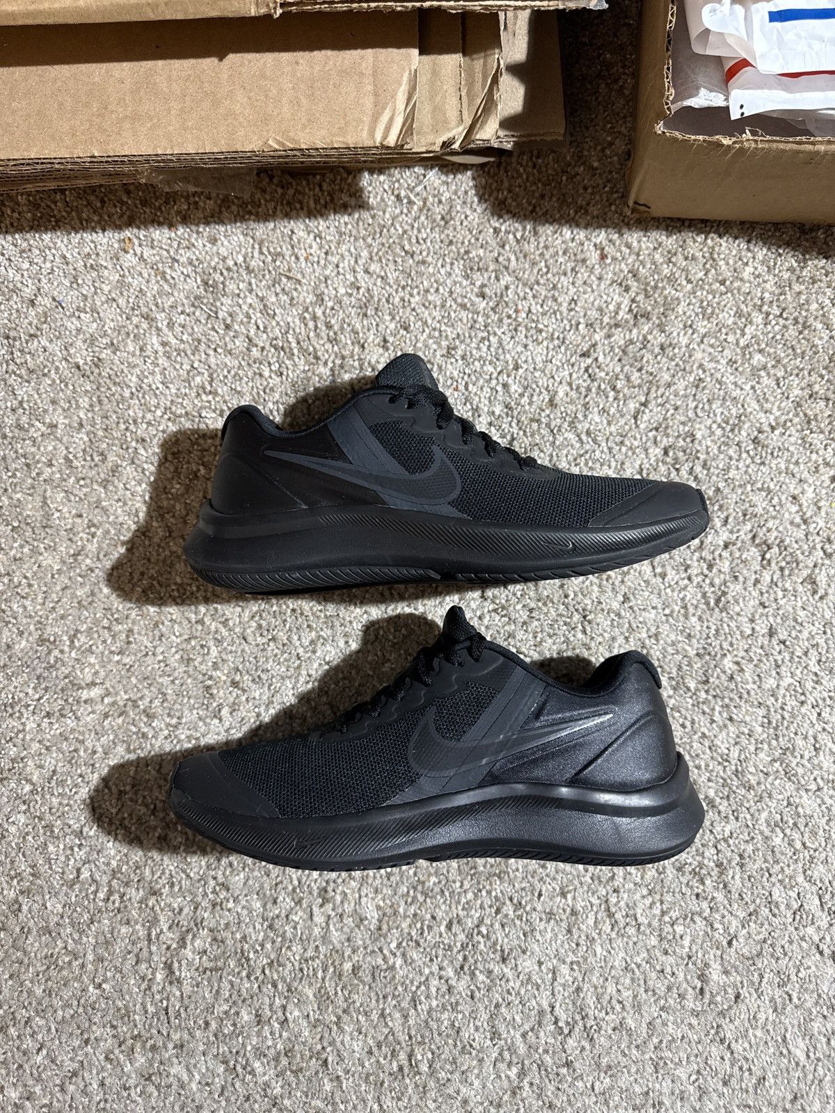Nike Nike Star Runner 3 Black Dark Smoke Grey Size US 5.5 / IT 35.5 - 1 Thumbnail