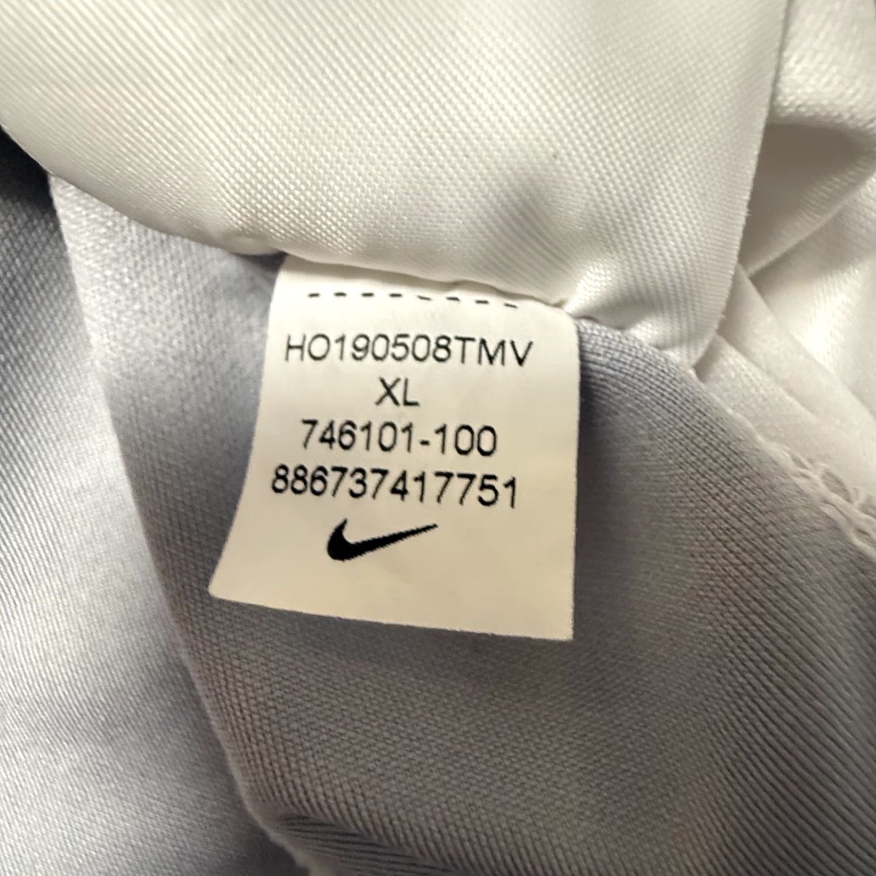 Nike Nike Golf Polo Shirt Mens XL White Dri-FIT Colorblock Logo Mac Haik 746101 Size US XL / EU 56 / 4 - 5 Thumbnail