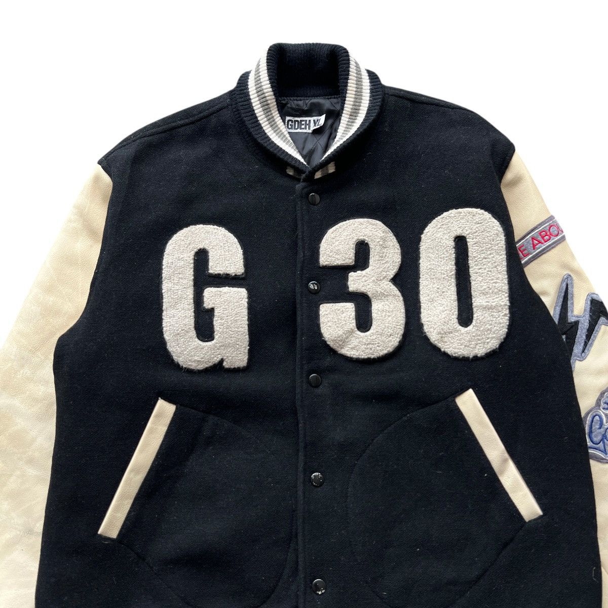GOODENOUGH RARE VINTAGE GOOD ENOUGH CLASSIC 30G VARSITY BOMBER JACKET Size US XL / EU 56 / 4 - 9 Thumbnail