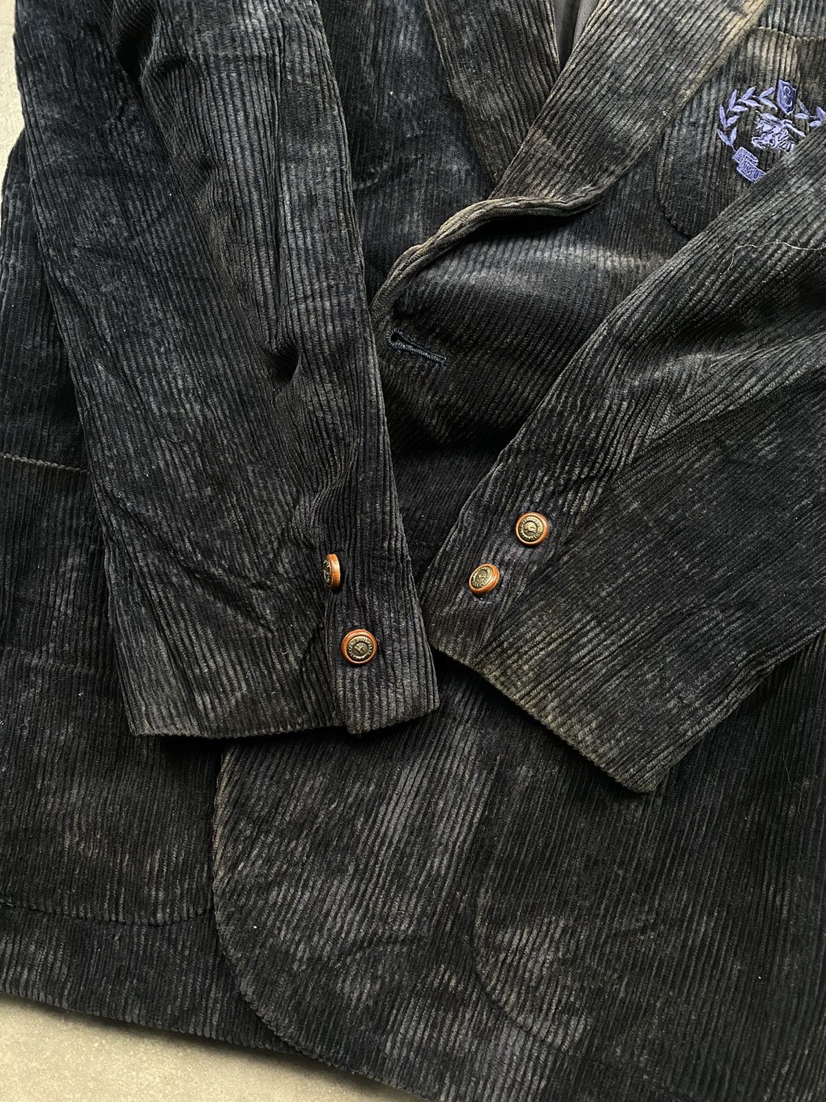 Burberry × Burberry Prorsum Vintage Burberrys’ Velvet Blazer Jacket Size US L / EU 52-54 / 3 - 10 Thumbnail