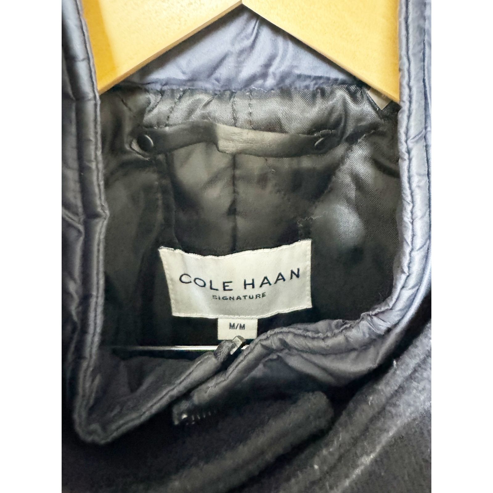 Cole Haan Cole Haan Walking Coat Wool Removable Bib Quilted Navy Blue Size US M / EU 48-50 / 2 - 5 Thumbnail