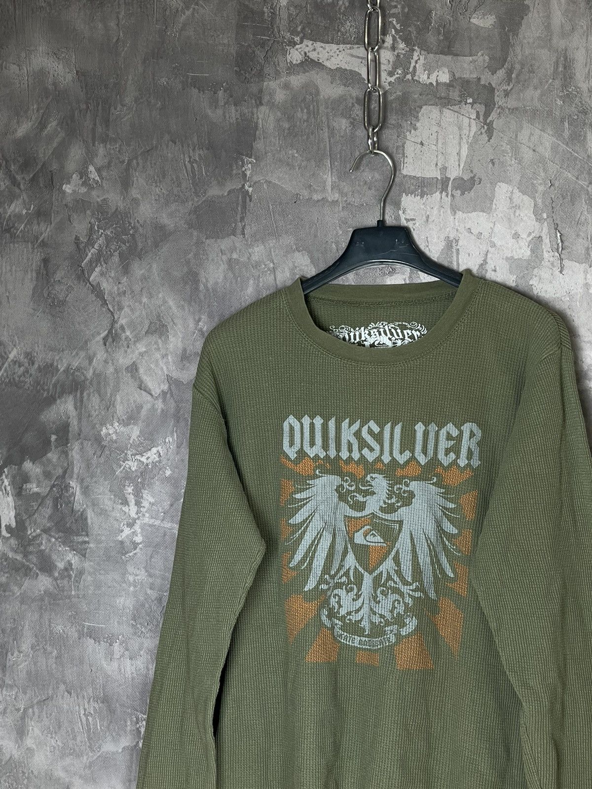 Affliction × Quiksilver × Vintage Vintage Quicksilver Y2K Affliction Style Skulls Long Sleeve Size XL / US 12-14 / IT 48-50 - 4 Thumbnail