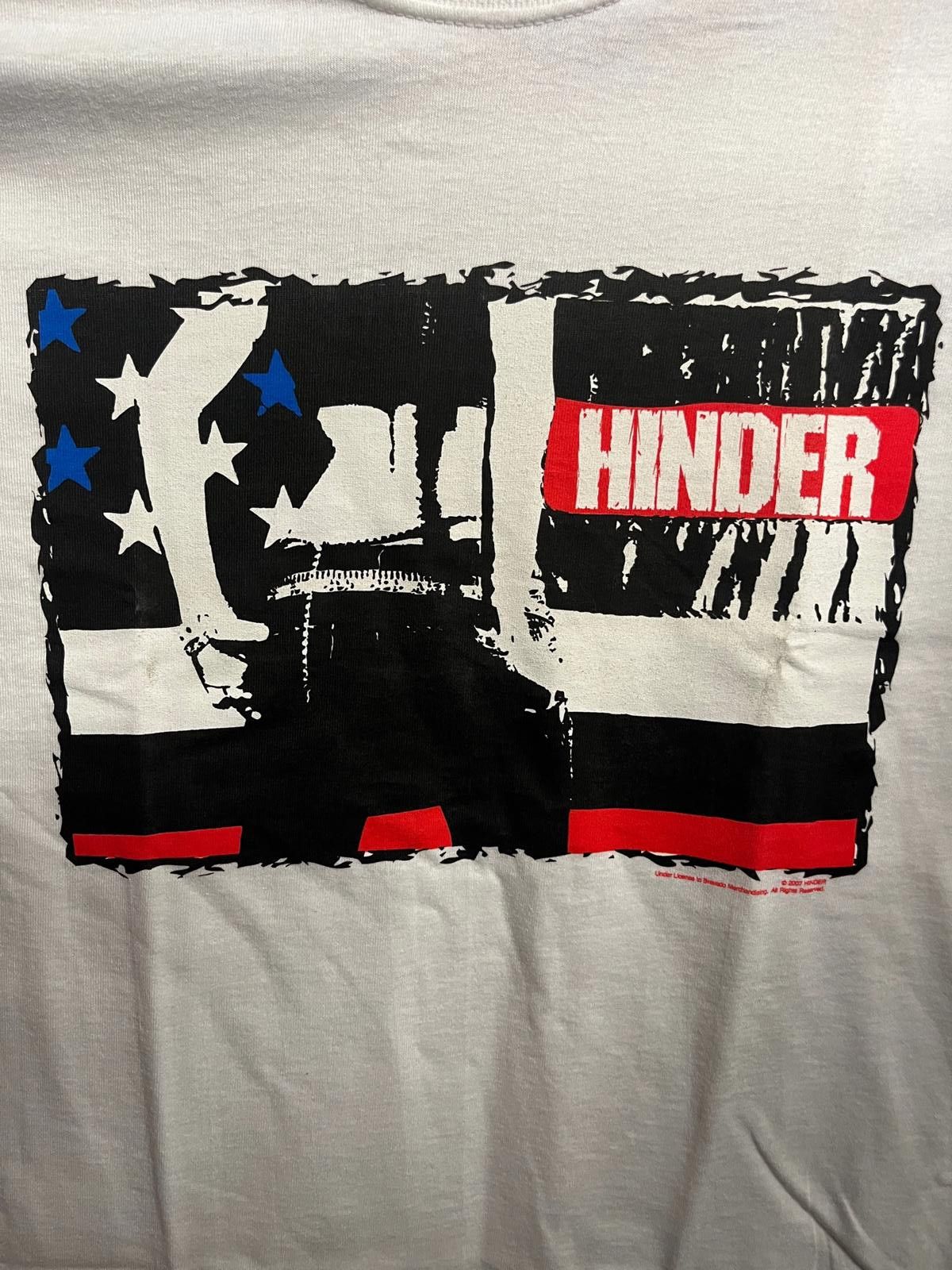 Designer Hinder Band American Flag T-shirt Photo - Hinder Girl 2007-M Size US M / EU 48-50 / 2 - 4 Thumbnail