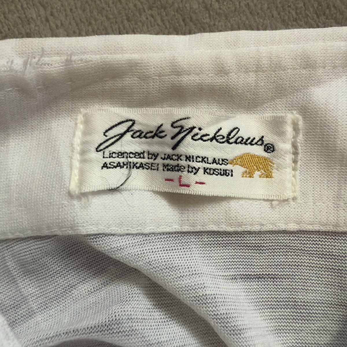 Other Vintage Jack Nicklaus Polo Single Stitch Made in Japan Size US L / EU 52-54 / 3 - 5 Thumbnail