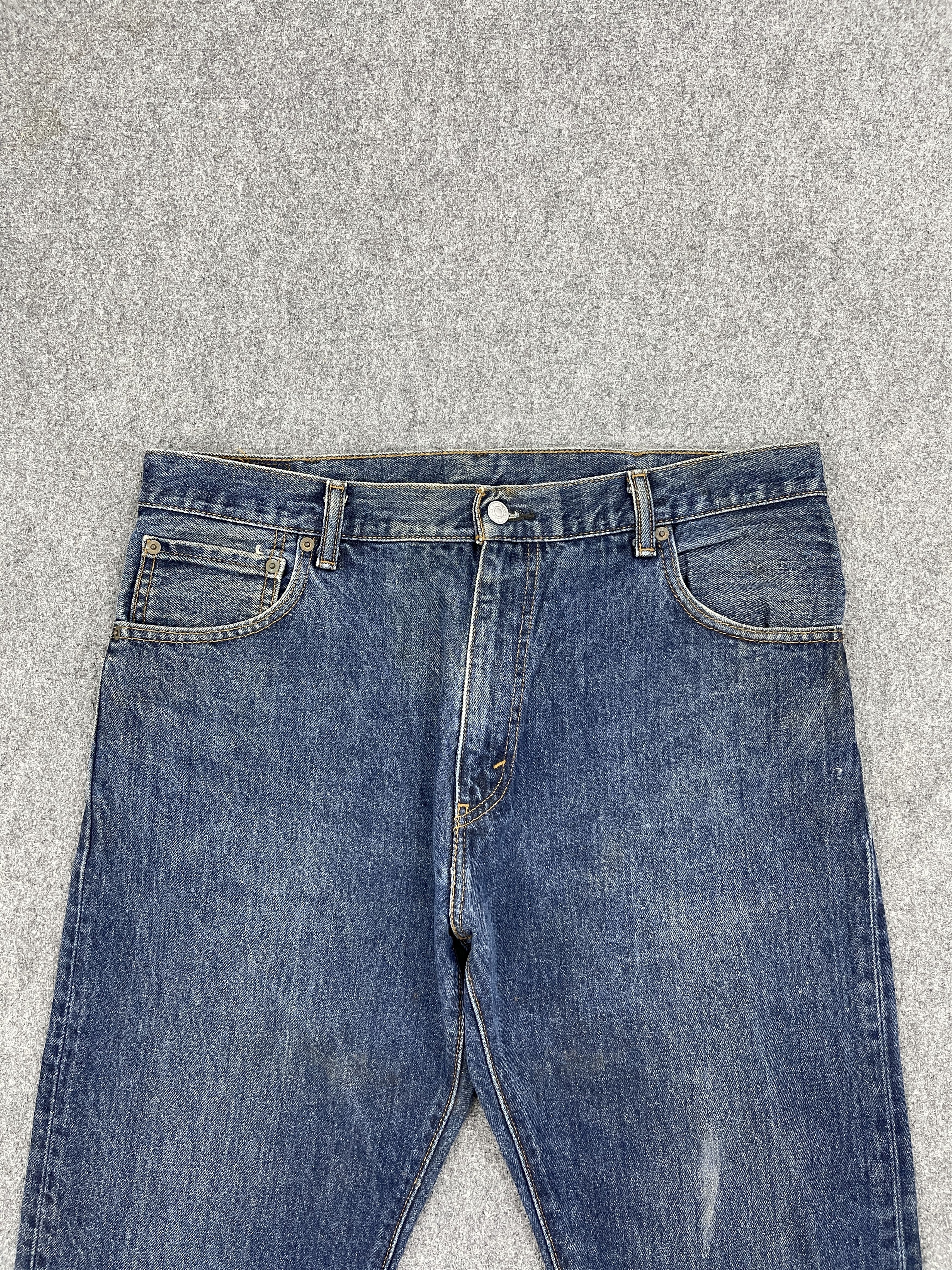 Levi's Vintage Levis 517 Bootcut Blue Denim Jeans DP2576 Size US 35 - 2 Thumbnail