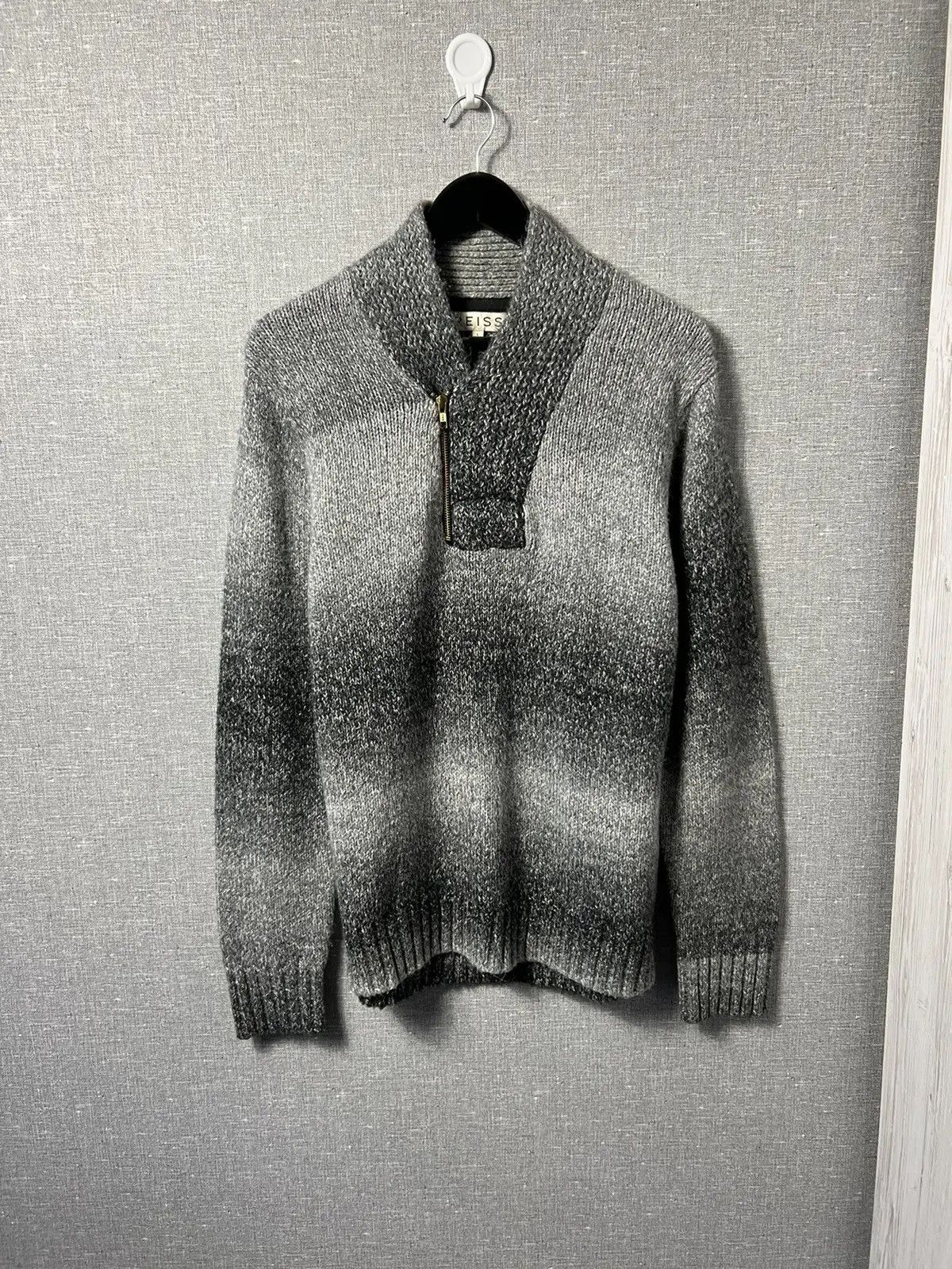 Reiss Reiss Men’s Knitted Jumper Sweater With Designer Collar Size US L / EU 52-54 / 3 - 1 Thumbnail