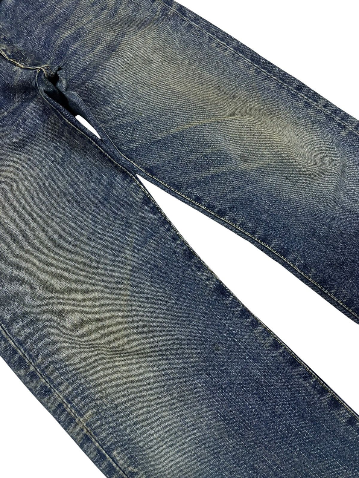 Japanese Brand × Kaihara Denim Vintage Kaihara Uniqlo S-002 Faded Splash Jeans Size US 30 / EU 46 - 4 Thumbnail
