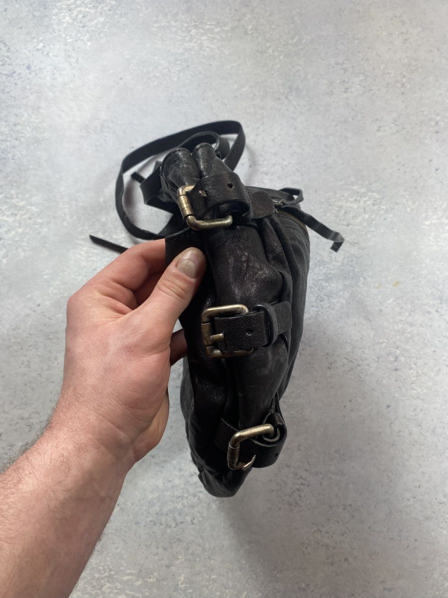 MAX&Co. Max&Co Black Leather Hand Bag Size ONE SIZE - 7 Thumbnail