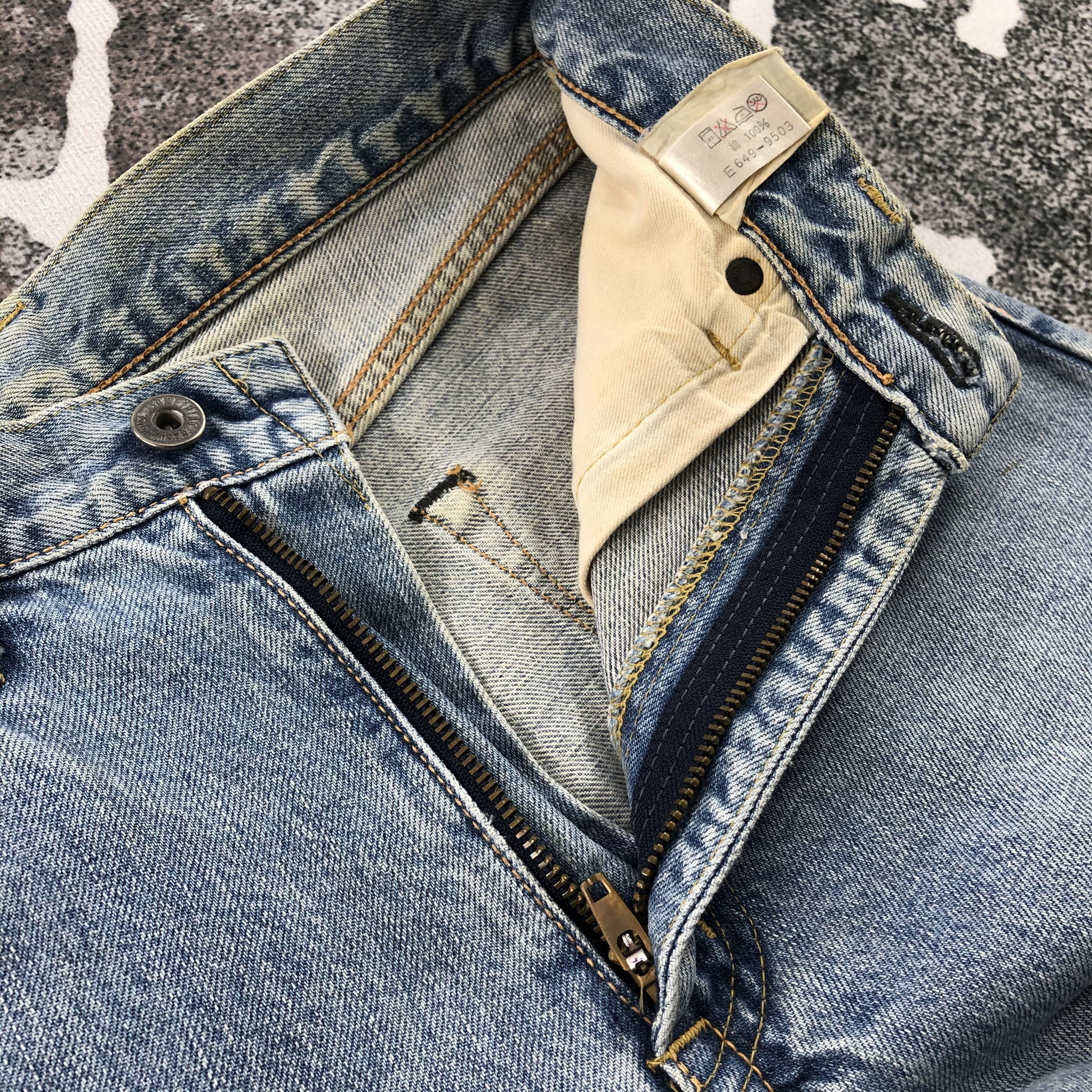 Edwin Size 25x30 Vintage Something Edwin 505 Jeans Selvedge Denim Size 25" / US 0 / IT 36 - 7 Thumbnail