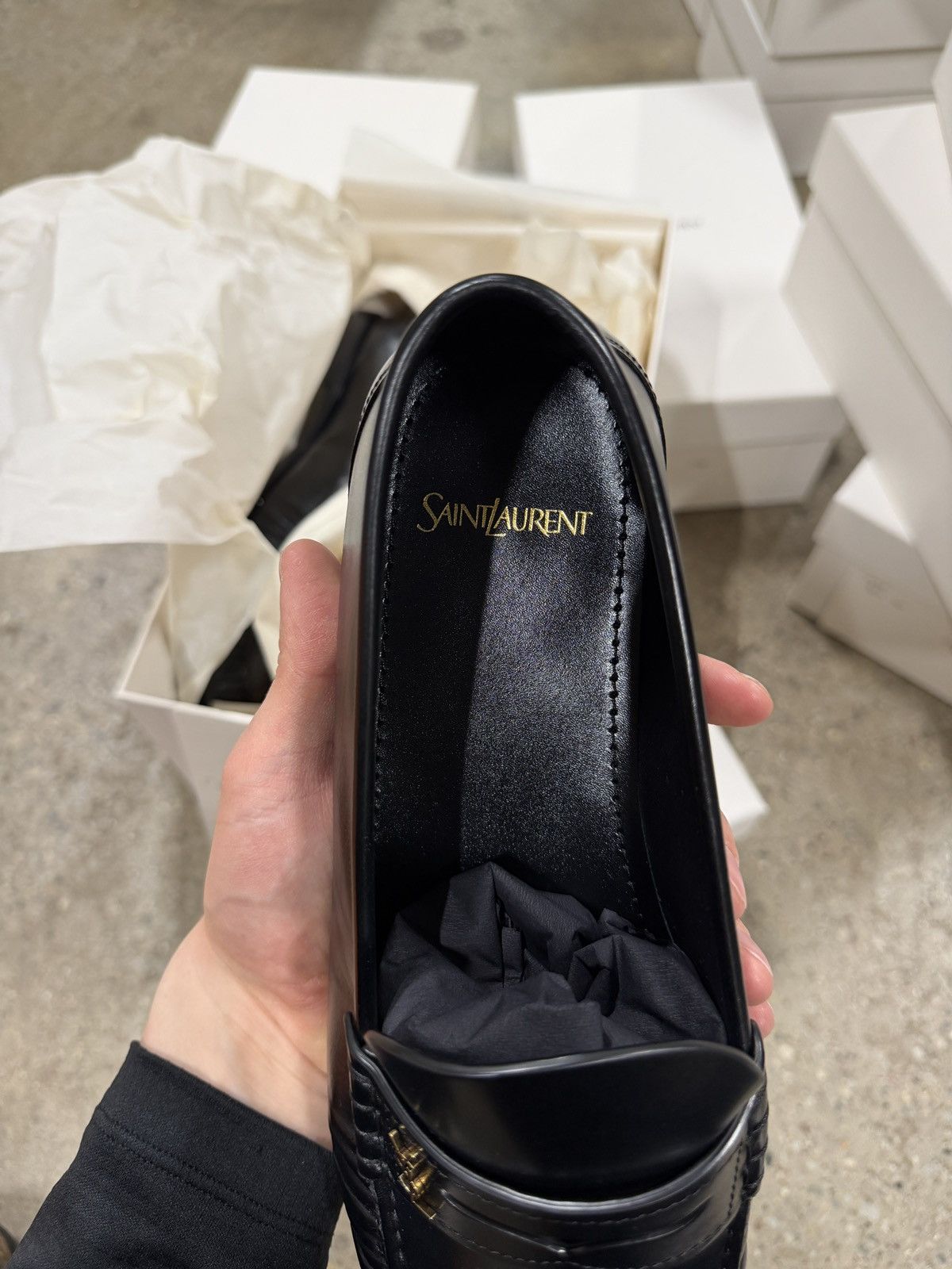 Saint Laurent Paris Saint Laurent Le Loafer Leather NEW 1200$ Size US 10.5 / EU 43-44 - 4 Thumbnail