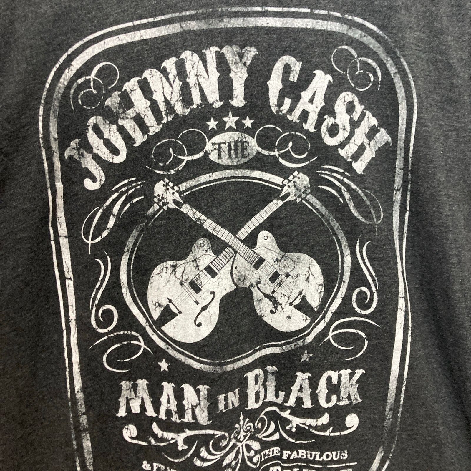 Other Johnny Cash Band Tee The Man in Black Black Gray T-Shirt Size US L / EU 52-54 / 3 - 2 Thumbnail