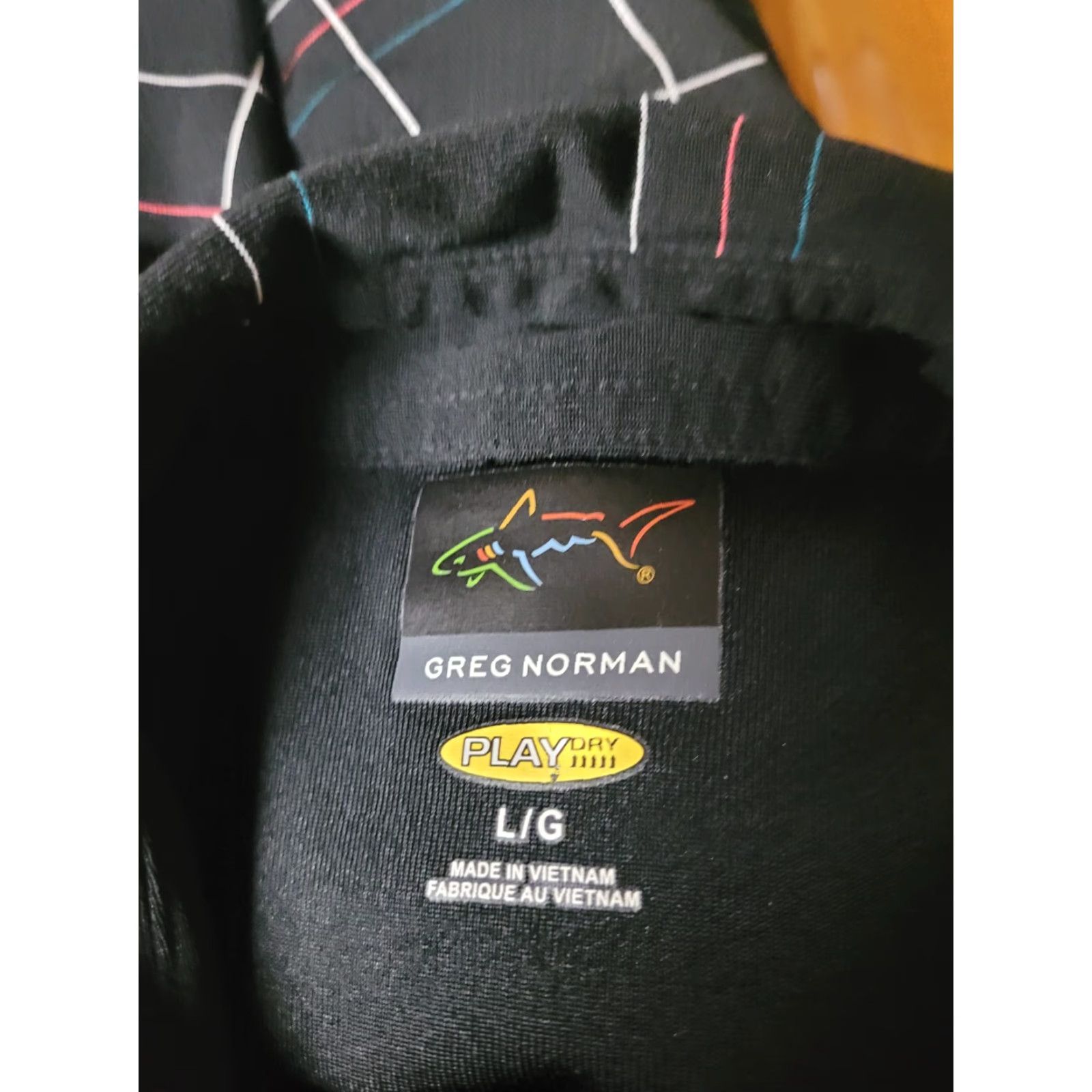 Vintage Greg Norman Sky Mountain Golf Course Polo Shirt L Black Plaid Short Sleeve Men Golf Shirt Size US L / EU 52-54 / 3 - 5 Thumbnail