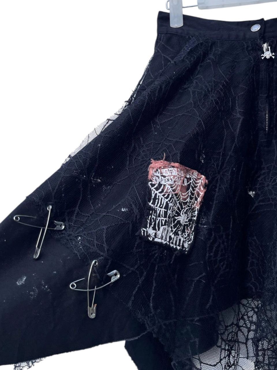 Seditionaries Mad Girl Punk Gothic Skirt Size 24" / US 00 / IT 34 - 3 Thumbnail