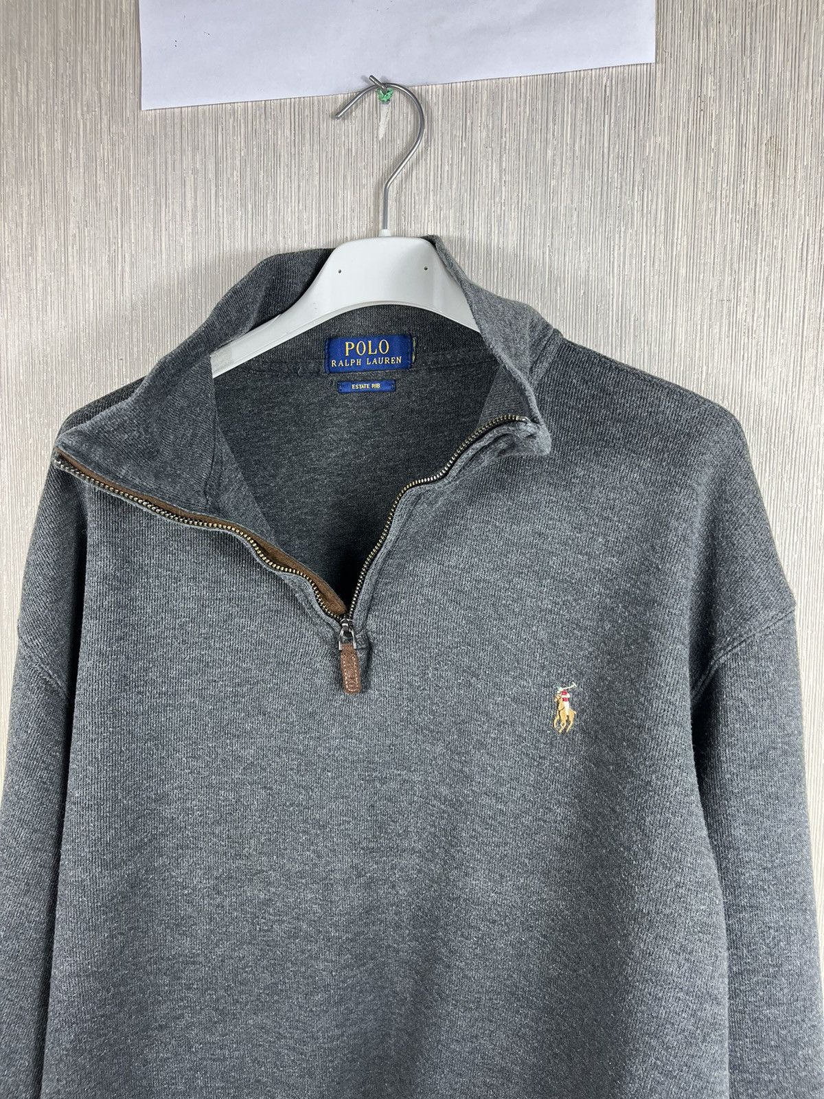 Polo Ralph Lauren × Ralph Lauren × Vintage Polo Ralph Lauren estate rib half zip quarter sweatshirt Size US XL / EU 56 / 4 - 17 Thumbnail