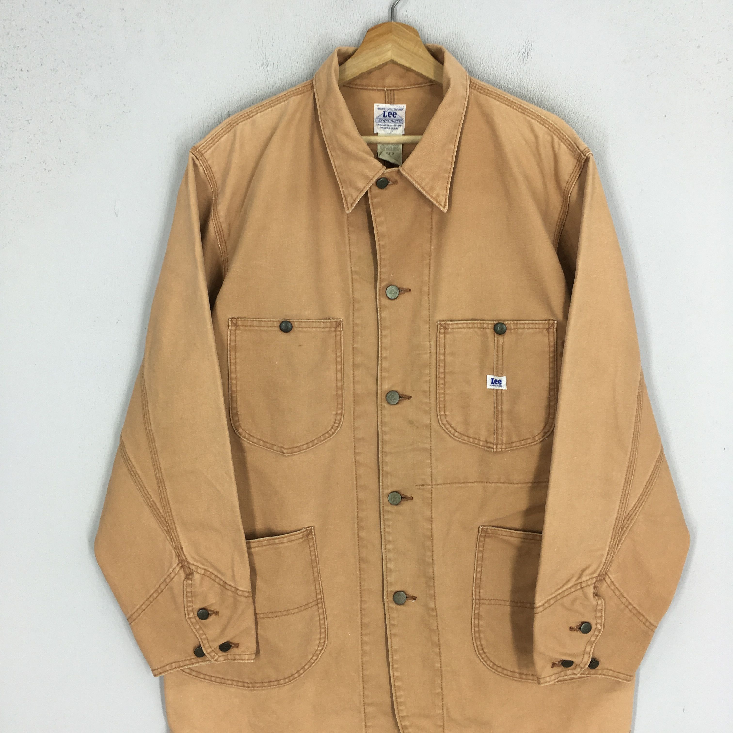 Lee Vintage 90's Lee Sanforized Hunting Brown Duck Chore Size US L / EU 52-54 / 3 - 4 Thumbnail