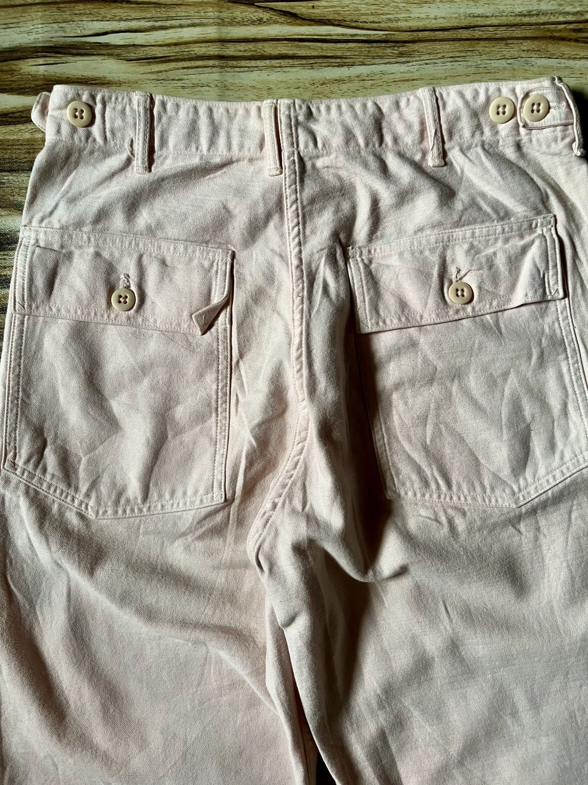 Japanese Brand Slim Fatigue Pant in Dusty Rose Size US 30 / EU 46 - 6 Thumbnail