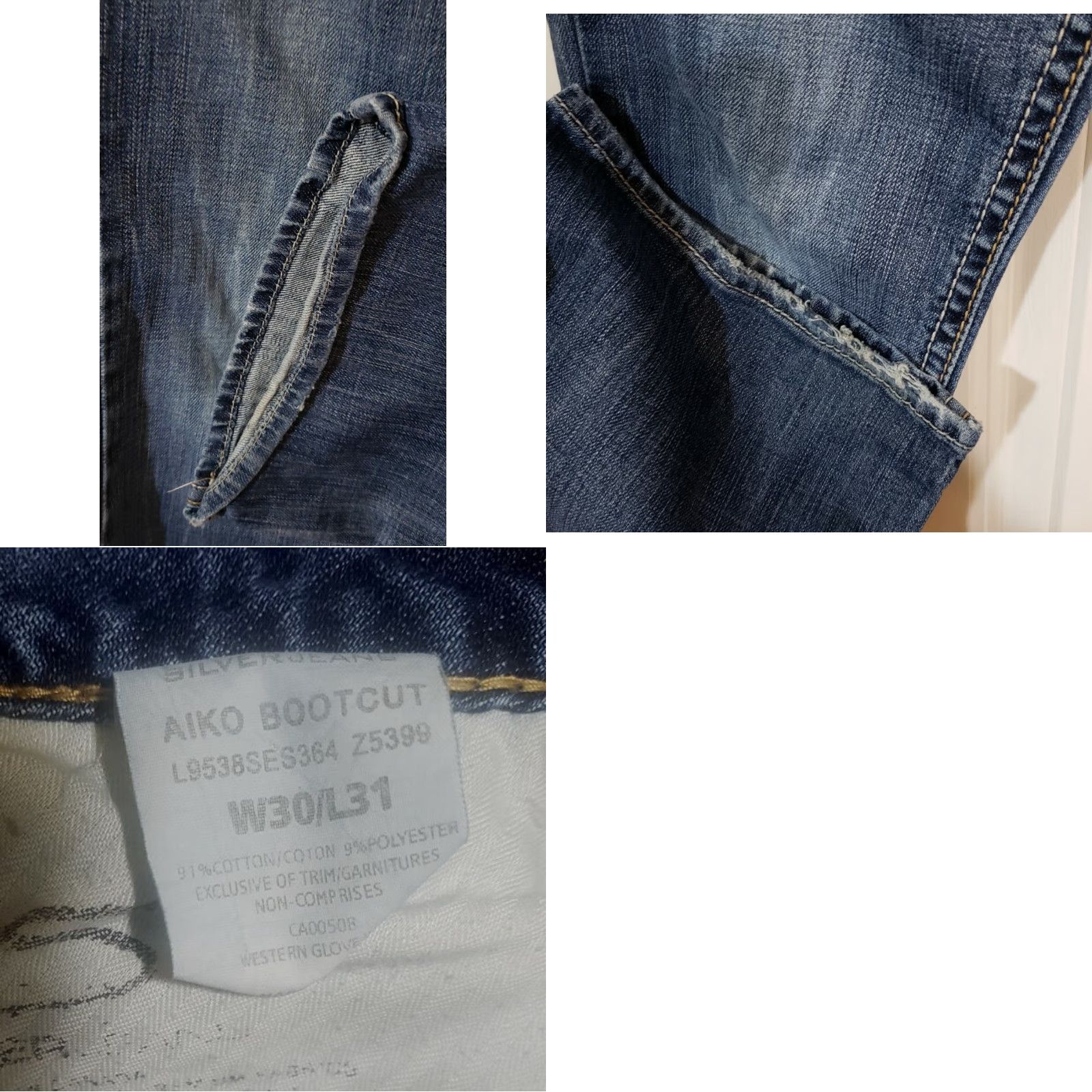 Vintage **Women's Silver Aiko Bootcut Denim Blue Jeans Size 30 x 31** User: **Vintage Women's Silver Aiko Bootcut Denim Blue Jeans Size 30 x 31** Size 30" / US 8 / IT 44 - 8 Thumbnail