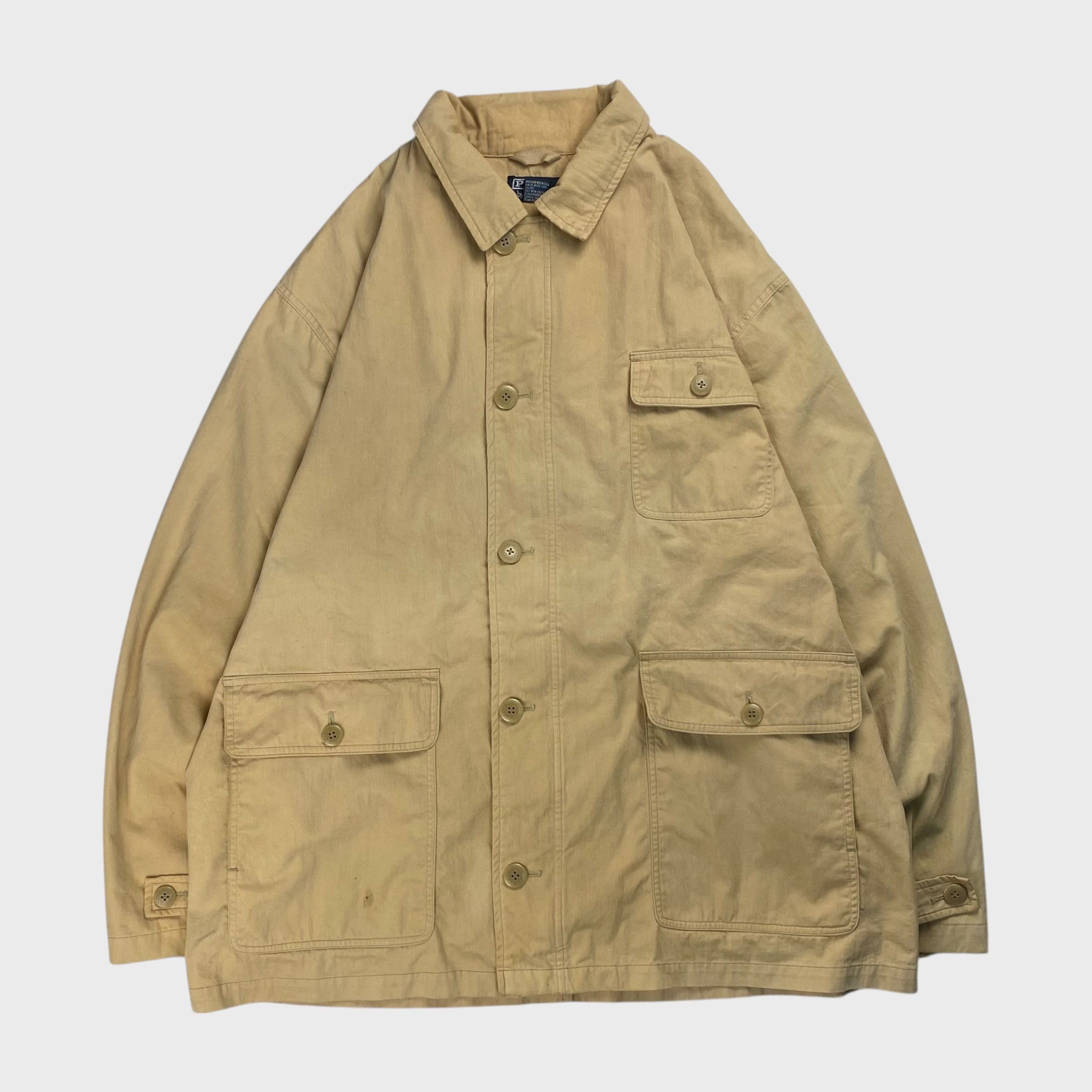Ralph Lauren POLO by Ralph Lauren Beige Mid-Length Hunting Jacket Size XL Size US XL / EU 56 / 4 - 1 Thumbnail