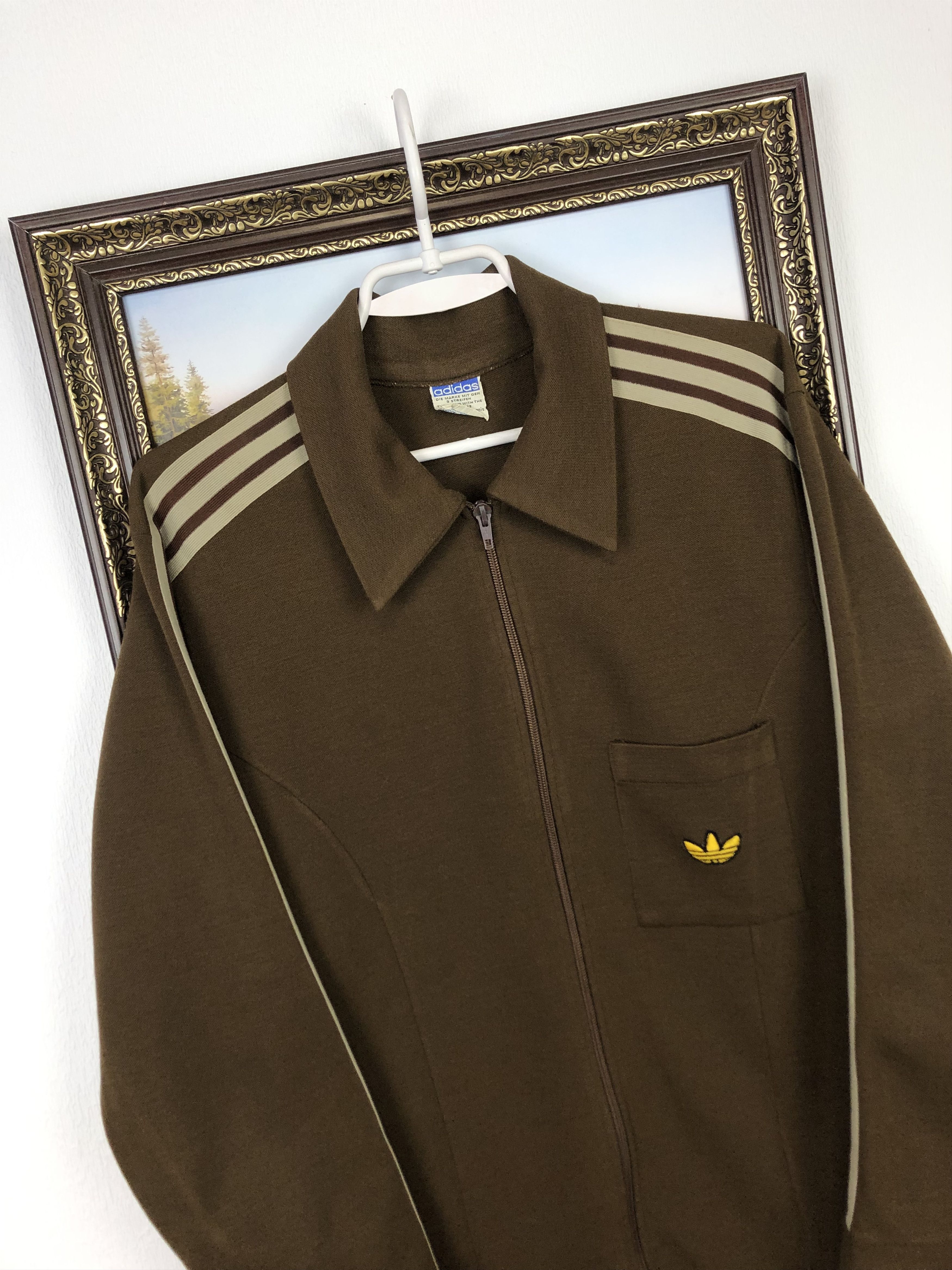 Adidas Vintage 80's Adidas Schwahn West Germany Jacket Brown Track Size US M / EU 48-50 / 2 - 4 Thumbnail