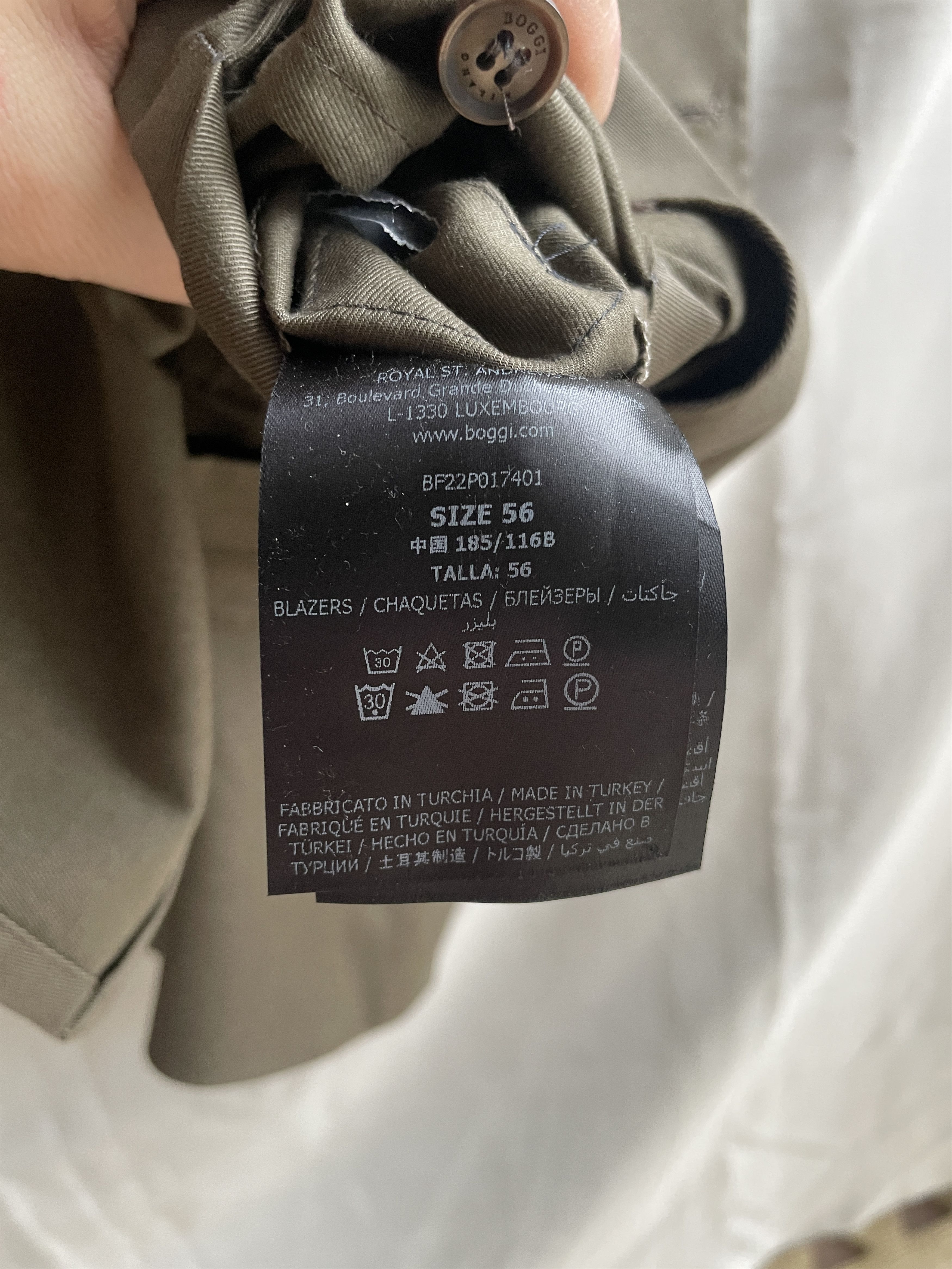 Boggi Boggi Milano Unlined Cotton Blazer Size EUR 56 Size 46R - 8 Thumbnail