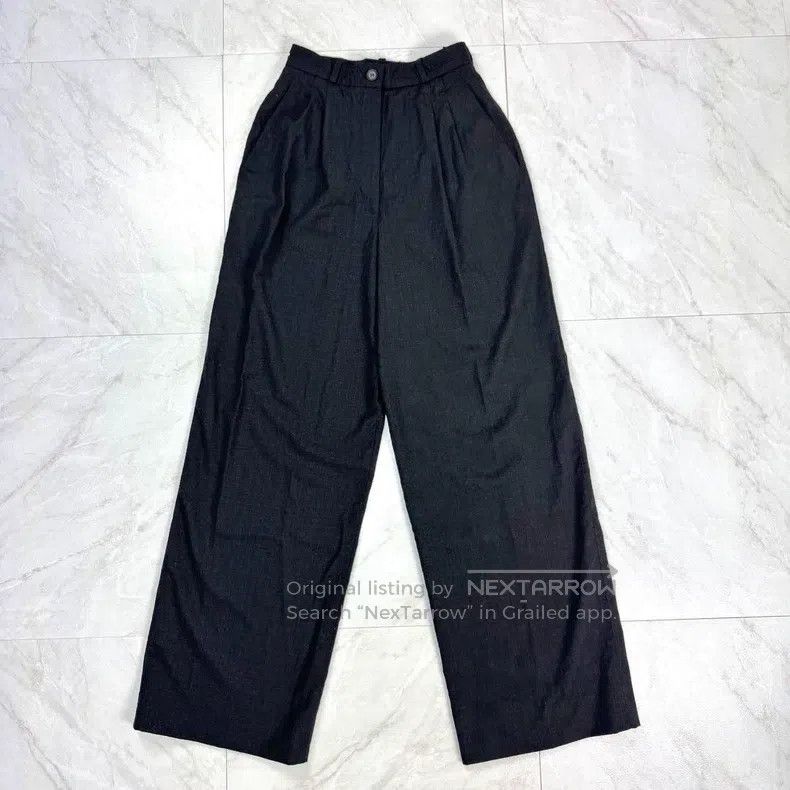 Hermes Hermes Wool Wide Leg Pants Size 42" / US 20 - 1 Thumbnail
