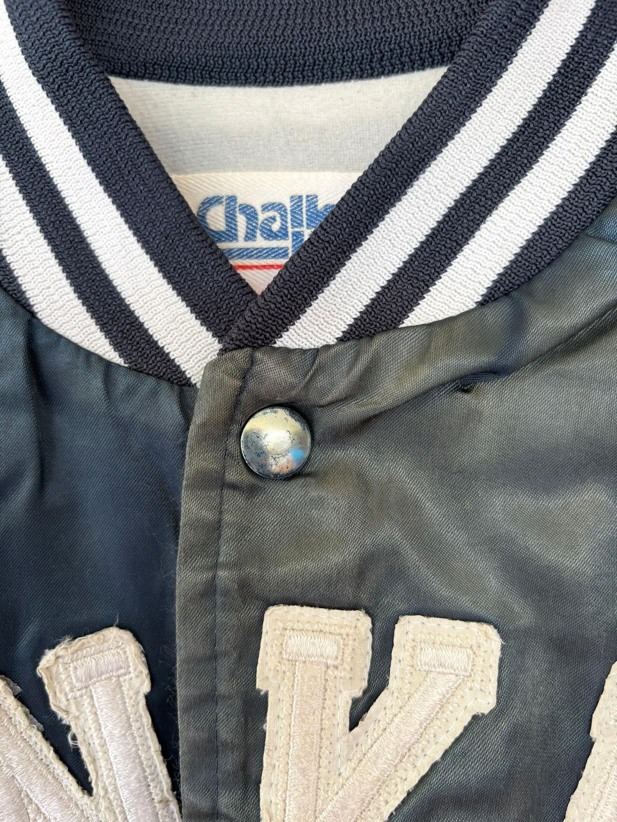 Chalk Line VTG 90's Chalk Line New York Yankess Bomba Jacket sun Faded Size US L / EU 52-54 / 3 - 10 Thumbnail