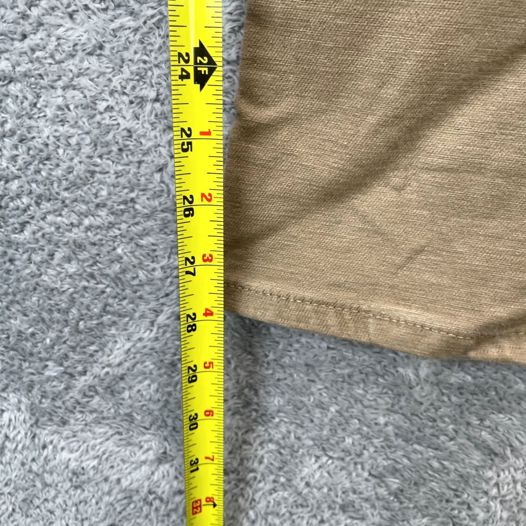 Logo 7 JACHS Pants Mens 34x30 Beige Ankle Cotton Stretch Straight Leg Logo Outdoor Shirt? Size US 34 / EU 50 - 7 Thumbnail