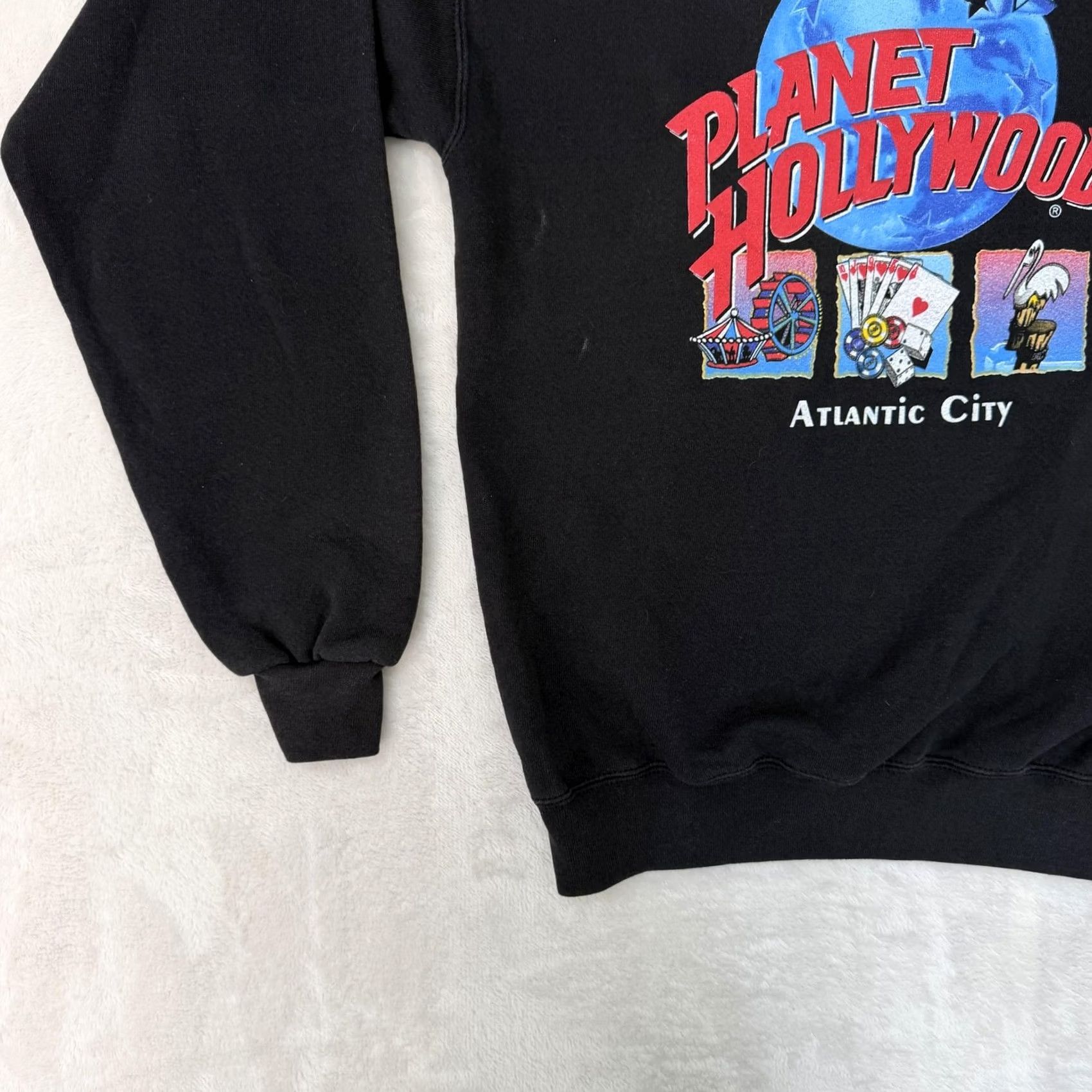 Planet Hollywood Planet Hollywood Sweatshirt Mens Small Black Atlantic City Graphic Pullover Size US S / EU 44-46 / 1 - 6 Thumbnail