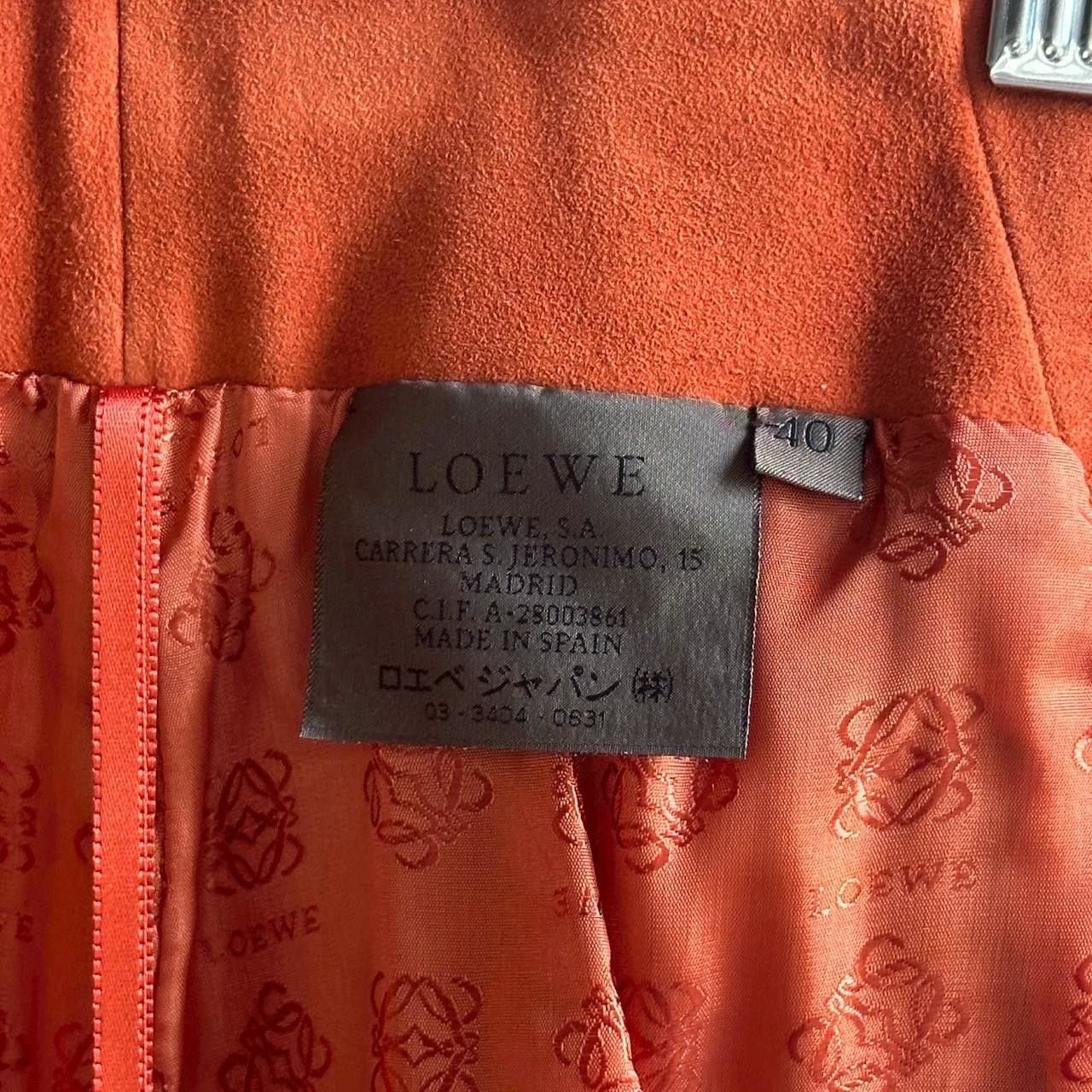 Loewe LOEWE Suede Wrap Skirt – Burnt Orange – Made in Spain – NWT Size 28" / US 6 / IT 42 - 3 Thumbnail