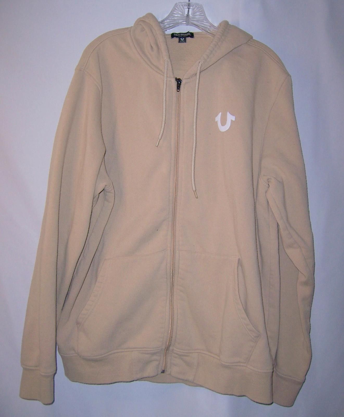 True Religion True Religion Buddha Seal Zip Hoodie - XL - Scuffed Beige Size US XL / EU 56 / 4 - 2 Thumbnail