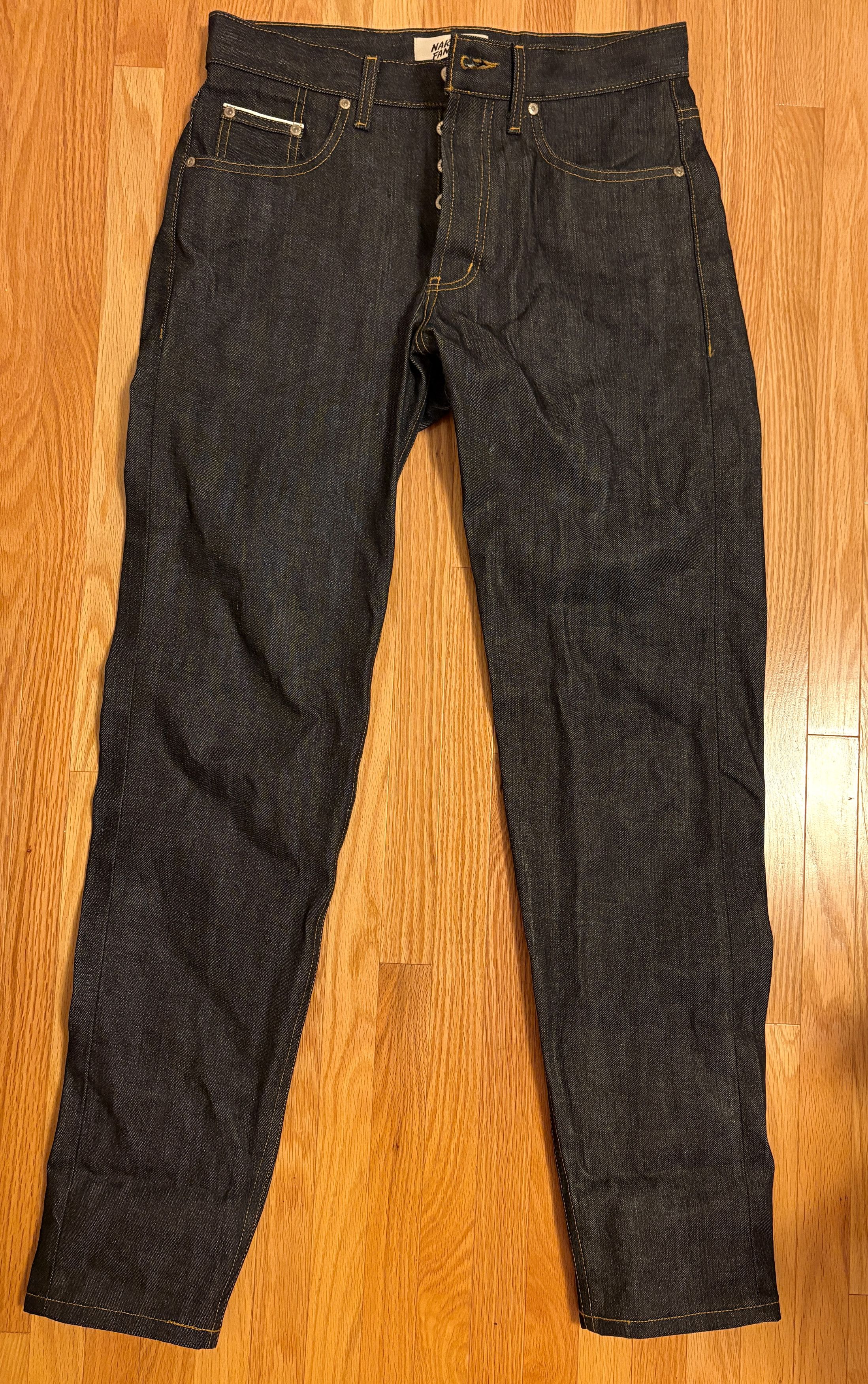 Japanese Brand NEW Naked & Famous Left Hand Twill Selvedge Easy Guy Tapered Size US 30 / EU 46 - 4 Thumbnail