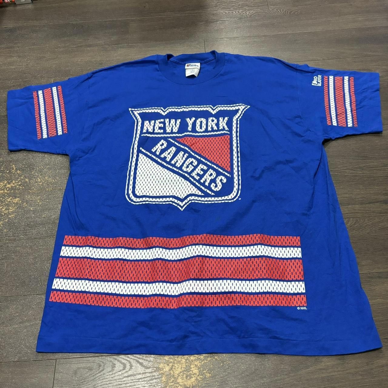 Pro Player Vintage Pro Player New York Rangers Jersey T Shirt 90s Size US XL / EU 56 / 4 - 2 Thumbnail