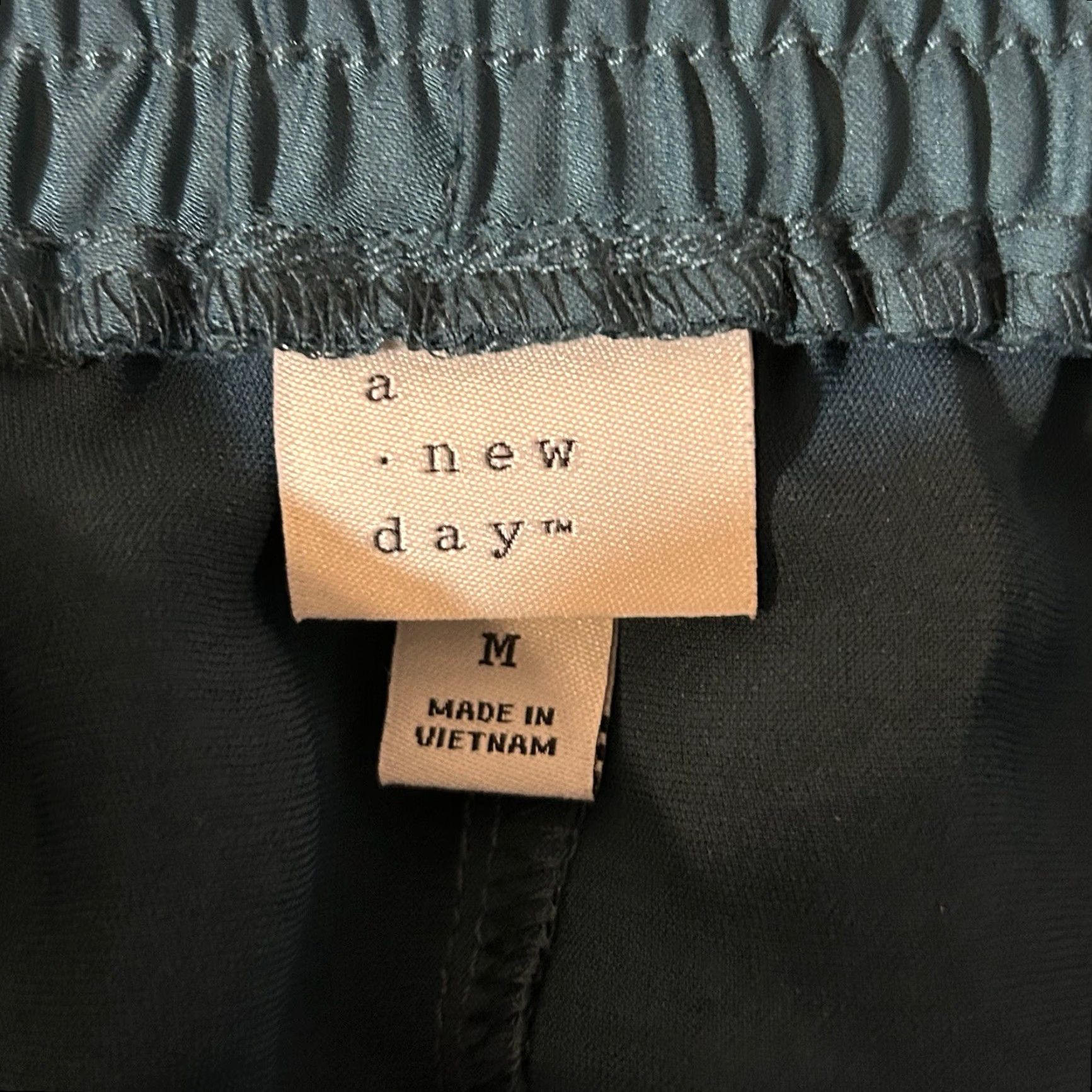 Vintage VINTAGE a New Day Skirt Women M Teal Elastic Waist Drawstring 30x29 NWT New Size 32" / US 10 / IT 46 - 7 Thumbnail
