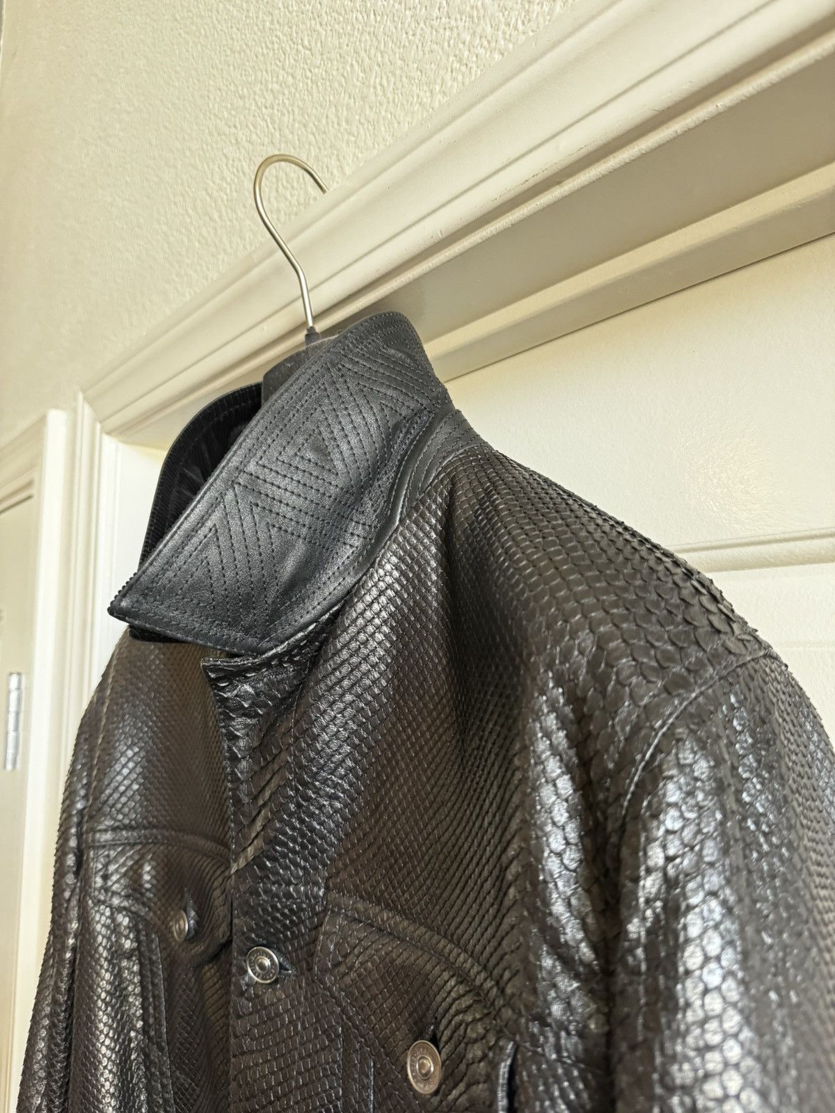 Berluti Berluti Haider Ackerman Runway Python Trucker Jacket Size US L / EU 52-54 / 3 - 14 Thumbnail