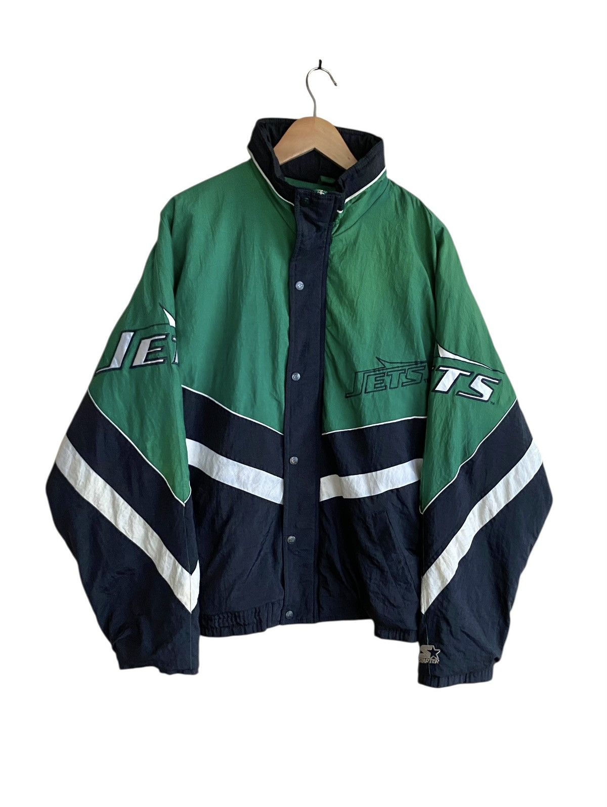 NFL Rare Vintage Starter NFL Team Jets New York Jacket 1990s Size US L / EU 52-54 / 3 - 1 Thumbnail