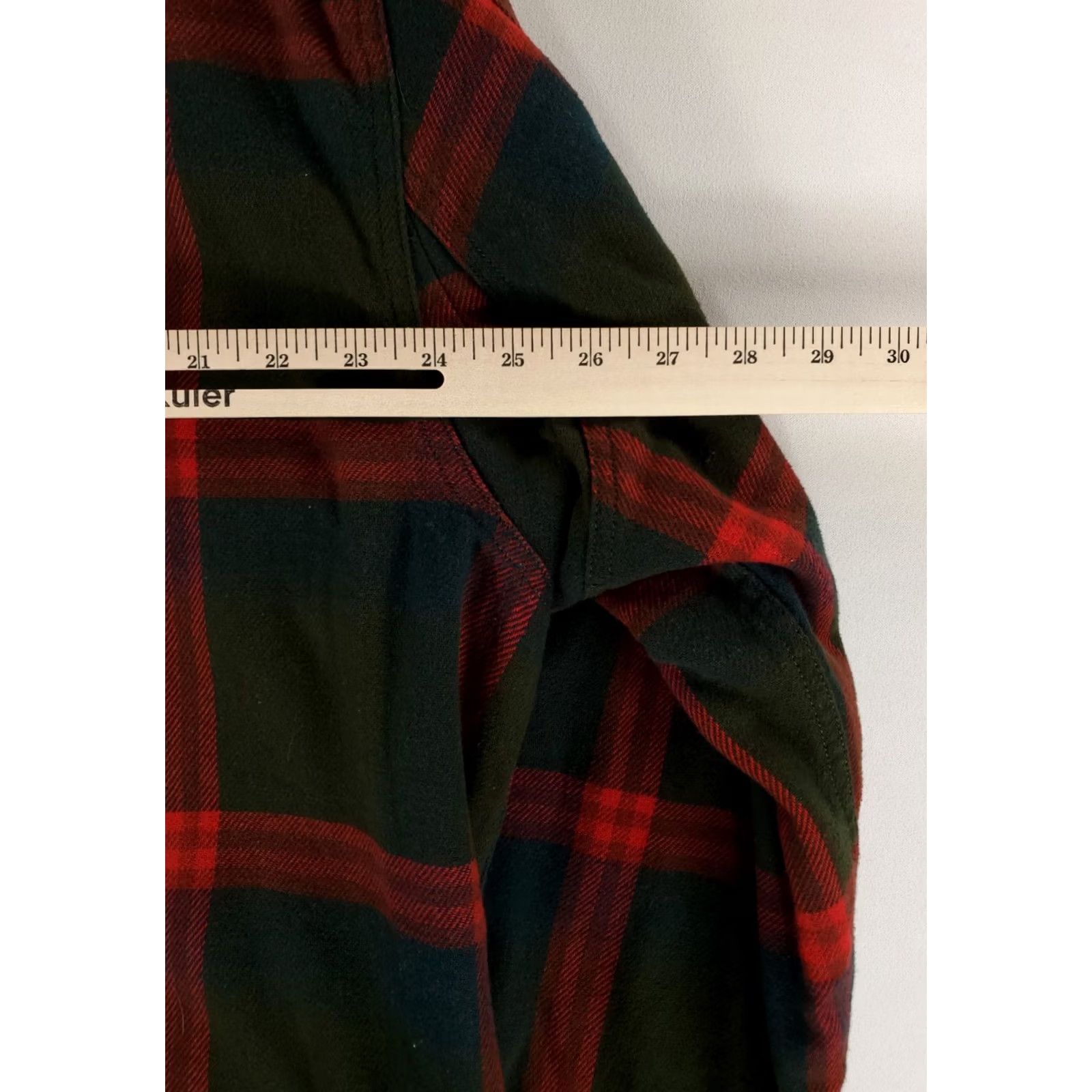 Vintage Duluth Shirt Jacket Flapjack Fleece Lined Green Red Plaid Long Sleeve Mens XL Size US XL / EU 56 / 4 - 4 Thumbnail