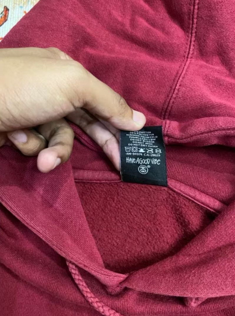 Stussy 2010's Stussy Center Spellout Patch Hoodie Size US XL / EU 56 / 4 - 4 Thumbnail