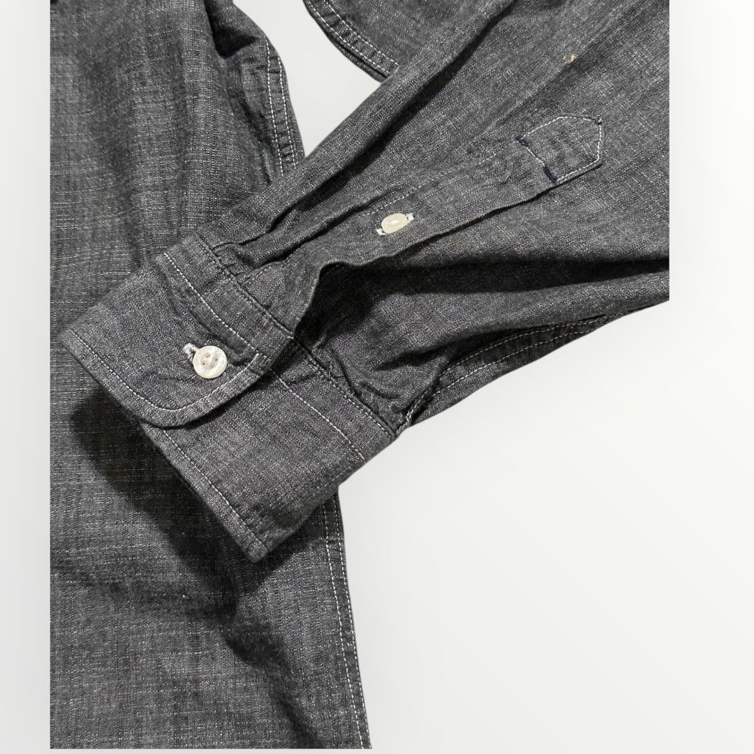 Levi's Levi’s Men’s Button Down Shirt XL Black Gray Chambray Long S Size US XL / EU 56 / 4 - 10 Thumbnail