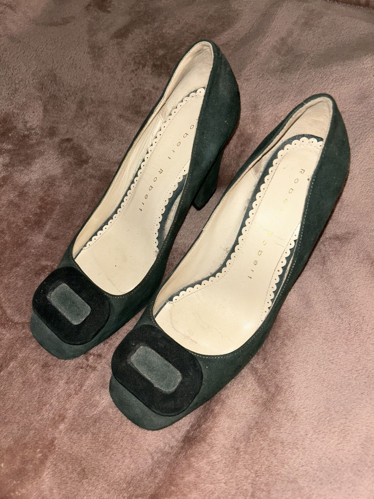 Other Vintage Green Buckled Heel Size US 8.5 / IT 38.5 - 1 Thumbnail