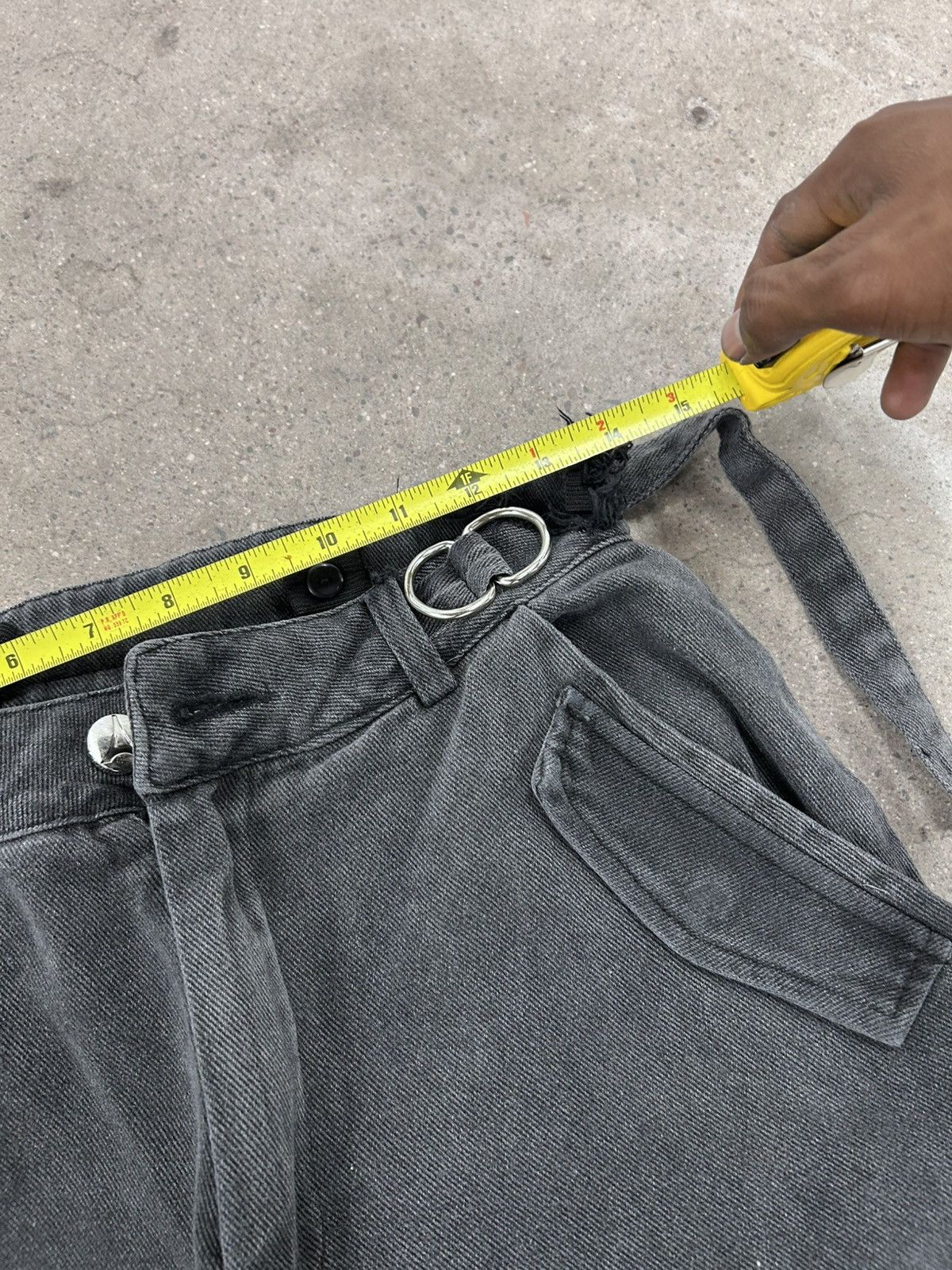 Japanese Brand × Vintage maniere de voir cargo multi pocket pants mid rise grey Size 26" / US 2 / IT 38 - 8 Thumbnail