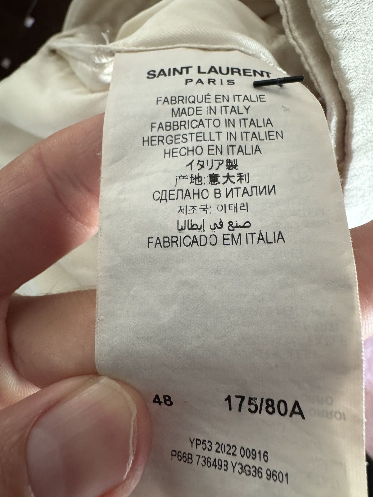Saint Laurent Paris Viscose Cream Runway trousers Size US 32 / EU 48 - 8 Thumbnail