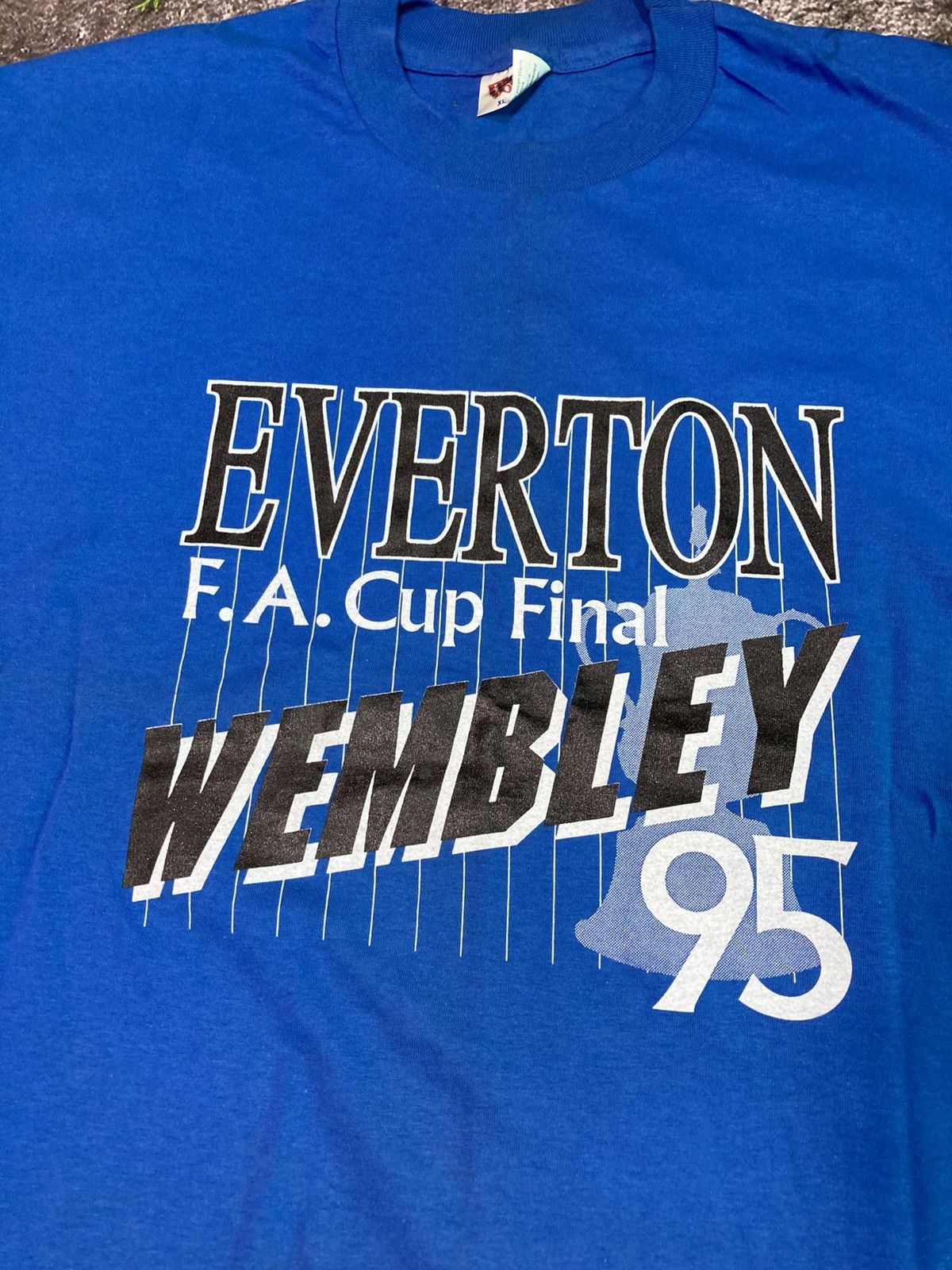 Vintage Vintage Everton 1995 Final Cup Wembley T Shirt Tee Size US XL / EU 56 / 4 - 2 Thumbnail