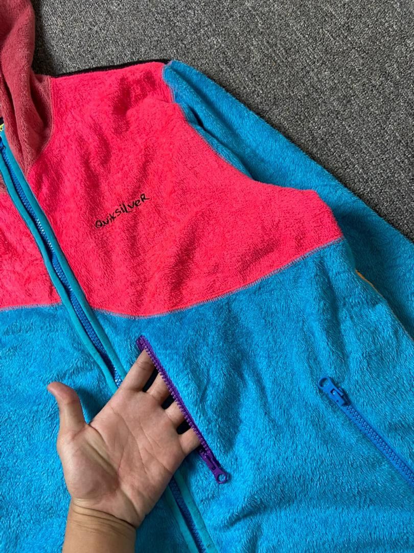 Quiksilver Quiksilver NEON ADIKT Multicolor Fleece Jacket (188) Size US L / EU 52-54 / 3 - 7 Thumbnail