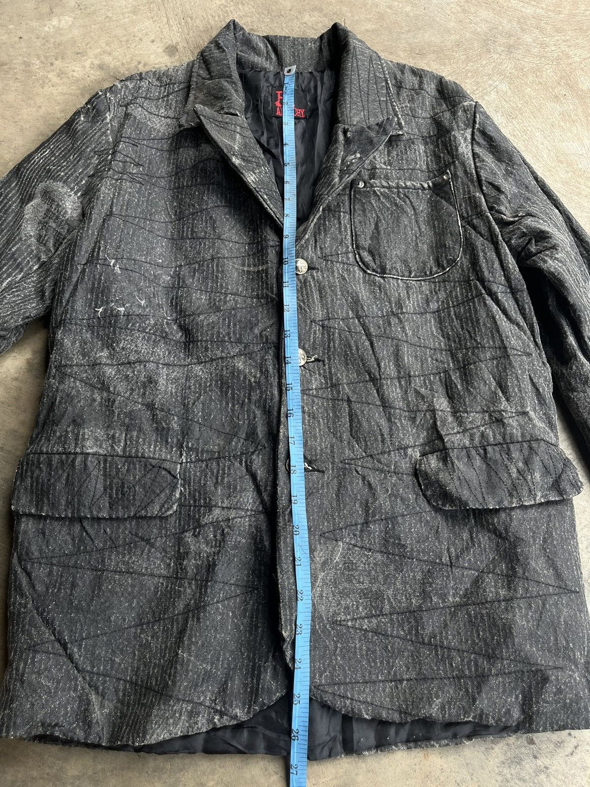 KMRii H.ANARCHY JAPANESE GOTHIC BLAZER STITCHING POEM PUNK STYLE Size US M / EU 48-50 / 2 - 15 Thumbnail